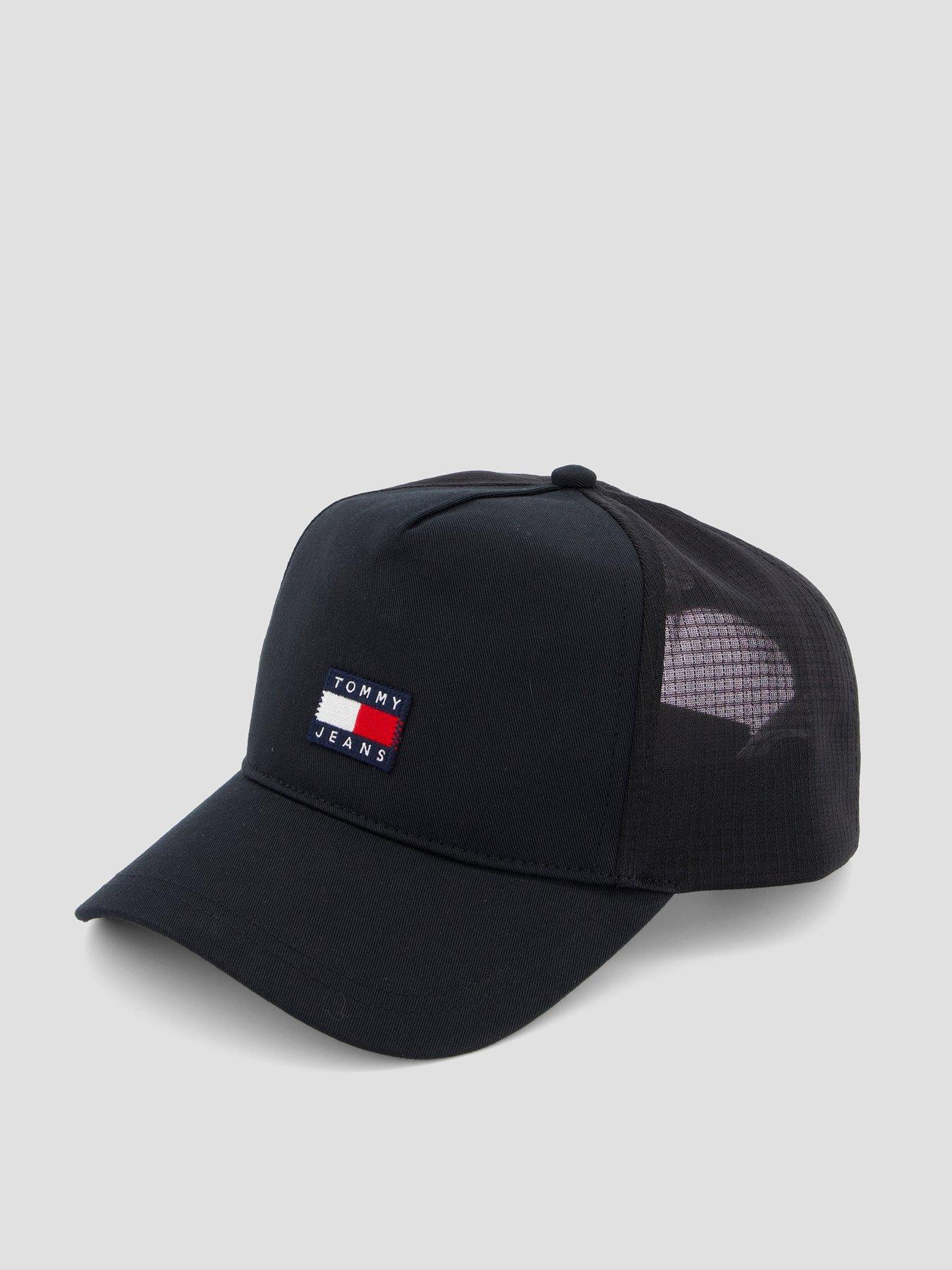 Image 2 of 4 of Tommy Jeans Heritage Trucker Snapback Cap - Black