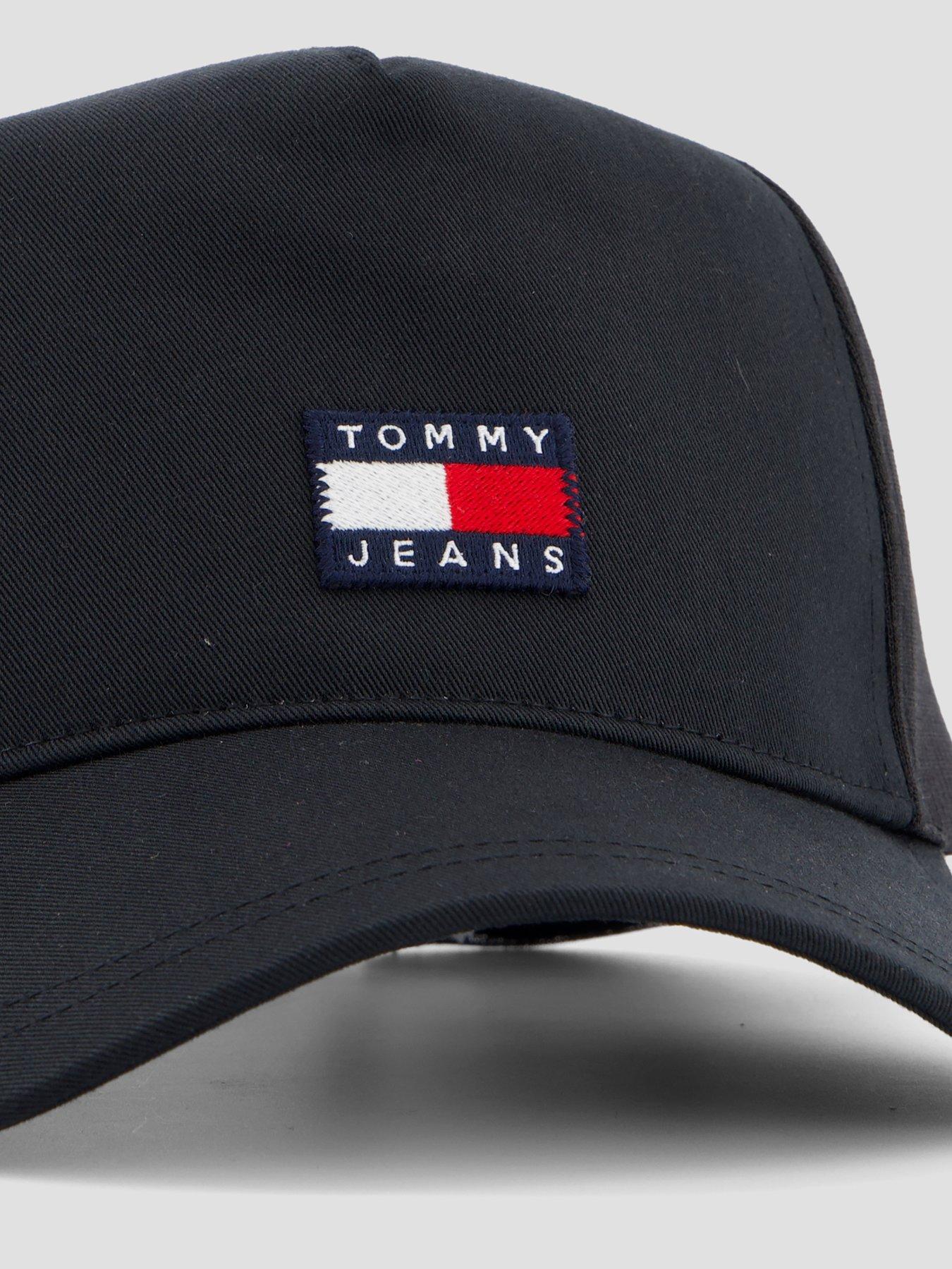 Image 3 of 4 of Tommy Jeans Heritage Trucker Snapback Cap - Black