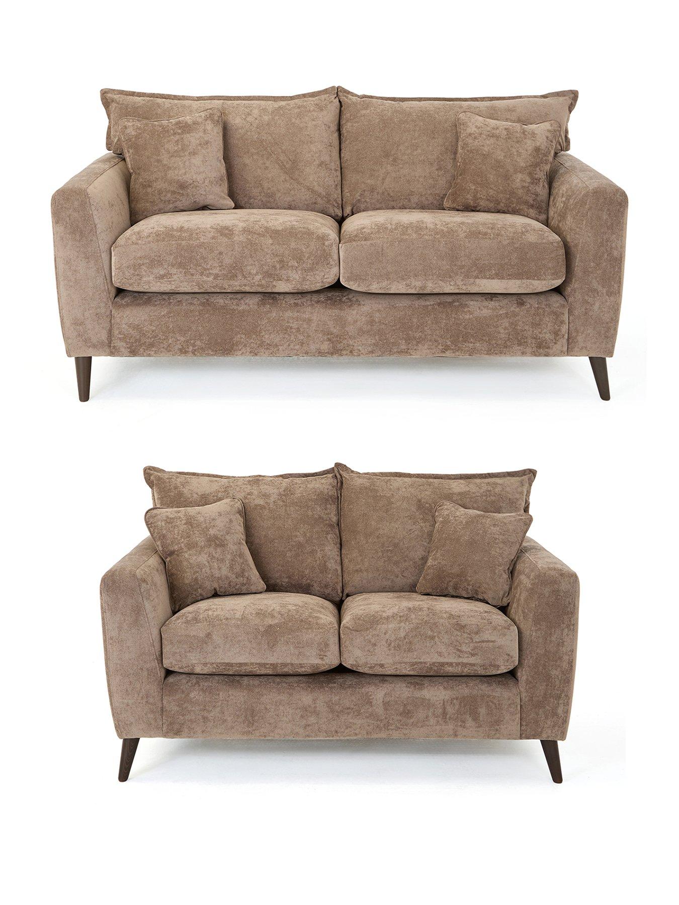 Image 2 of 7 of The Very Collection Bakerloo 3 + 2 Seater Fabric Sofa Set