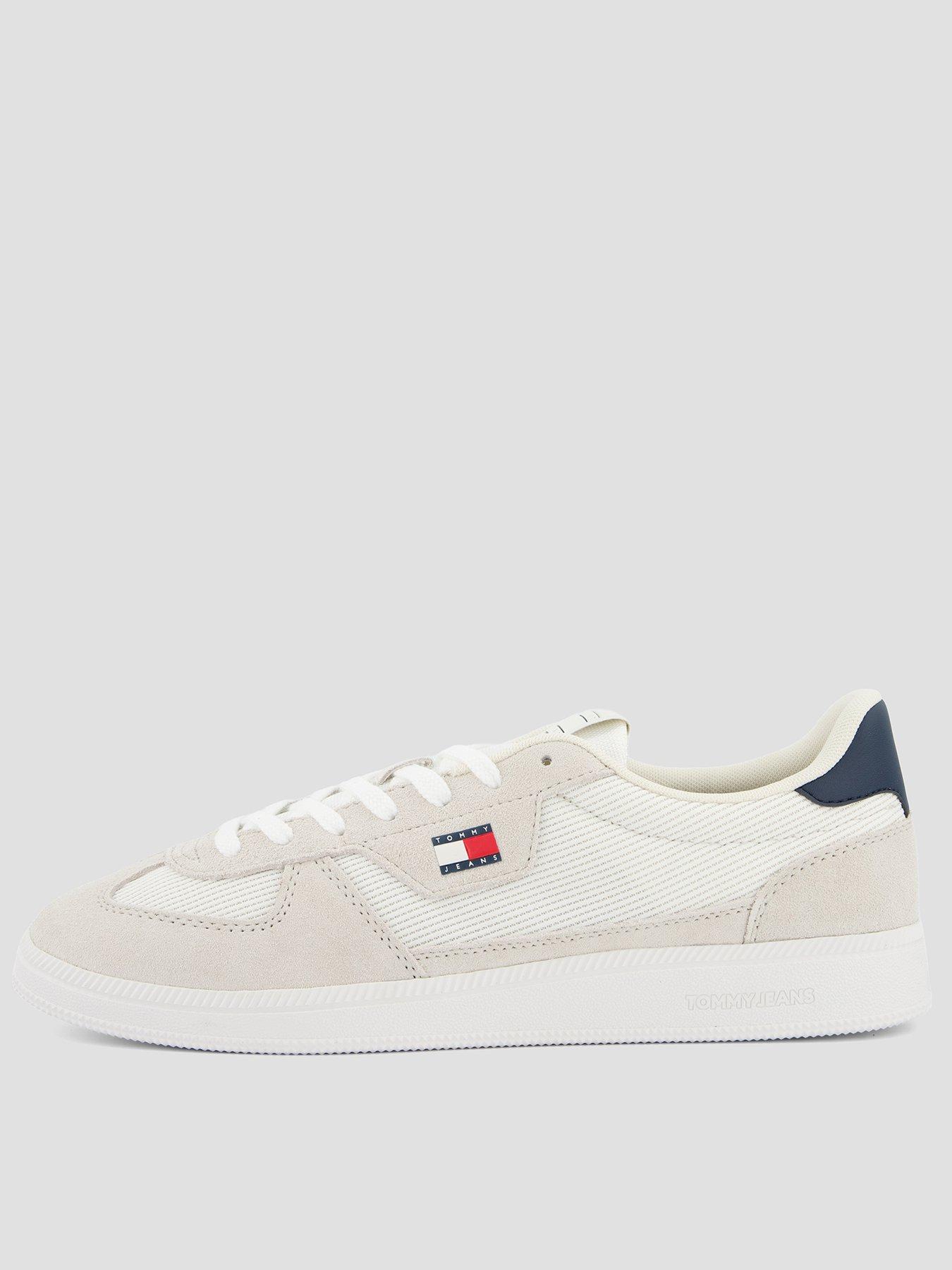 Tommy Jeans The Greenwich Edge Mix Material Trainers - Light Grey