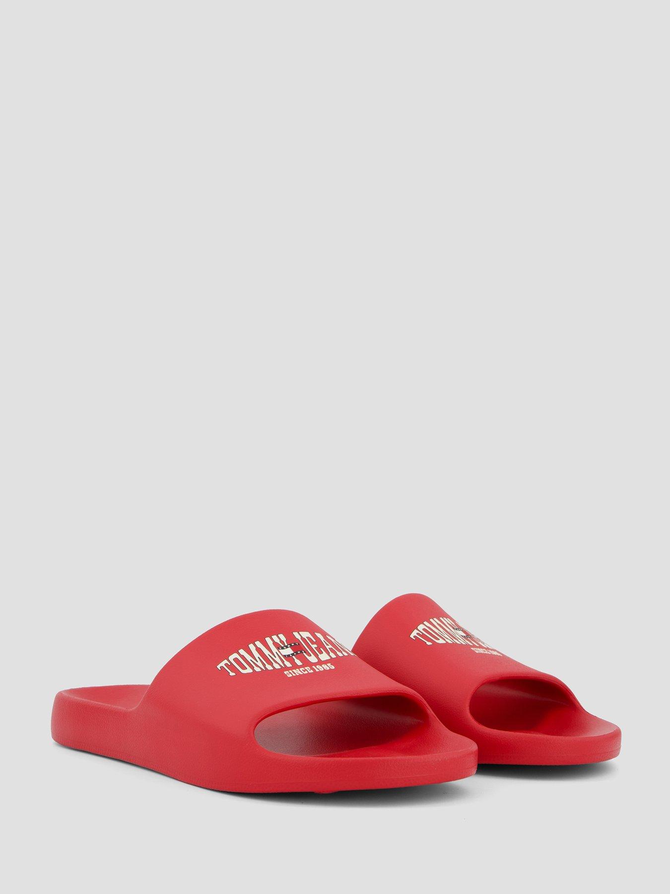 Image 6 of 7 of Tommy Jeans Injected Sandals - Red
