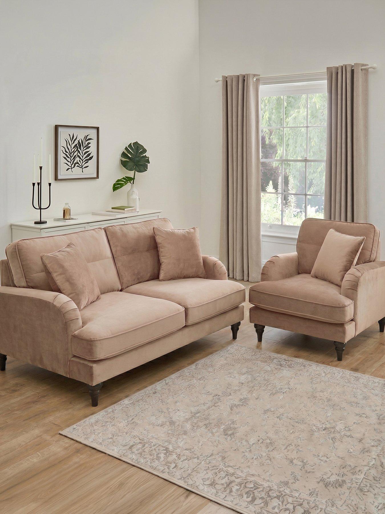 The Very Collection Victoria 3 + Chair - Mink