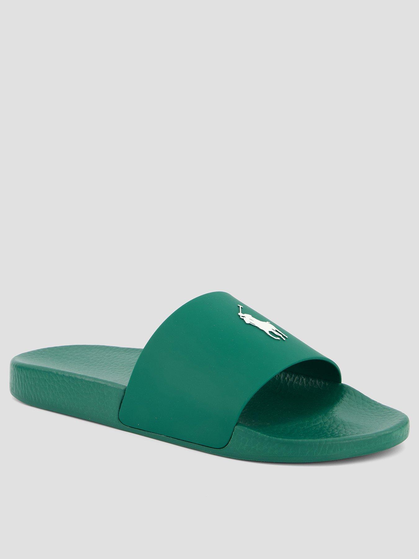 Image 1 of 7 of Polo Ralph Lauren Pool Slider - Green