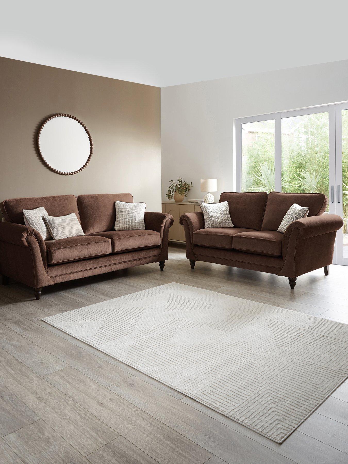 The Very Collection Highgate 3 + 2 Seater Fabric Sofa Set (Buy  &  SAVE!) - Made to Order in the UK