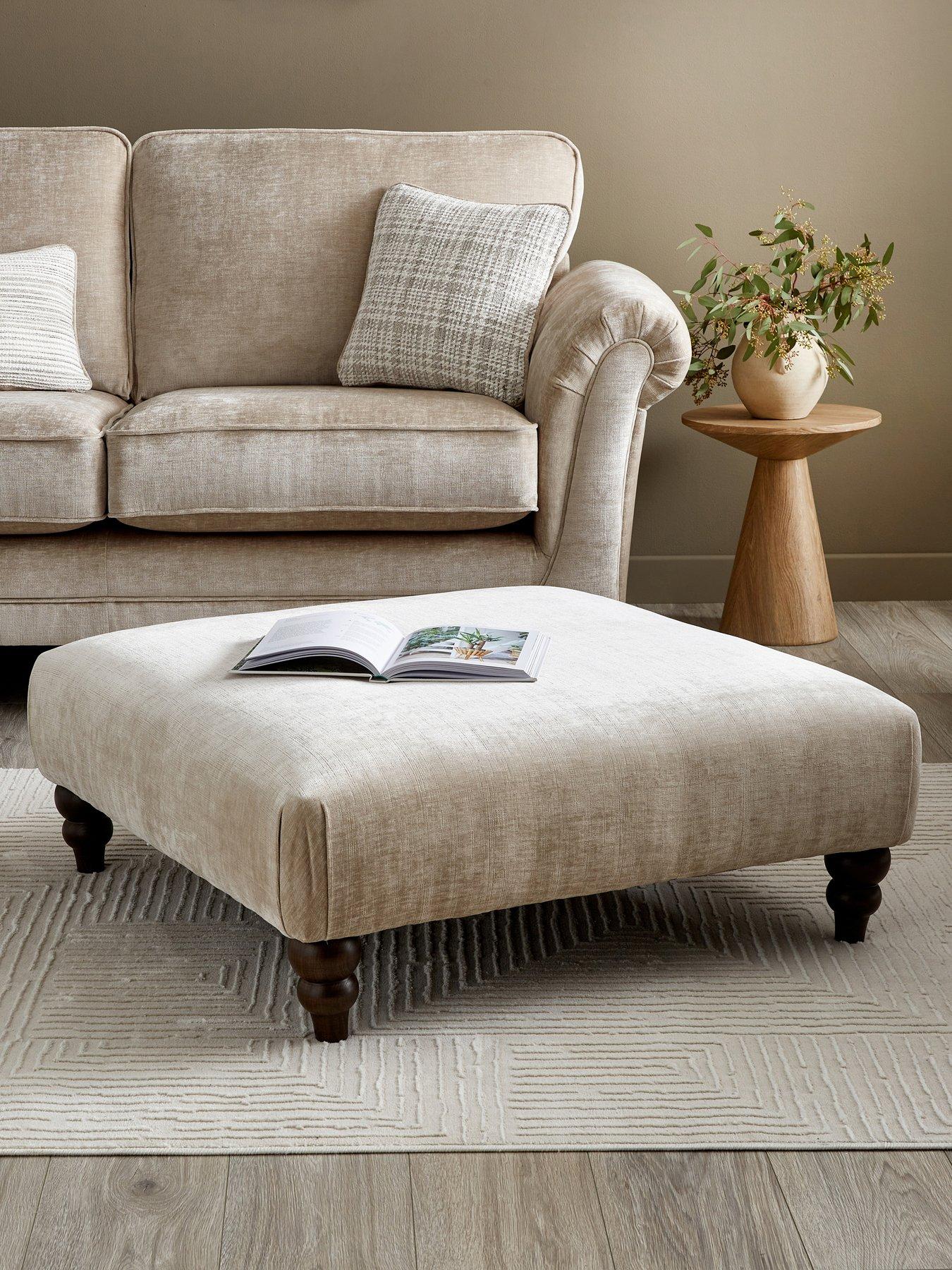 The Very Collection Highgate Fabric Footstool - Made to Order in the UK