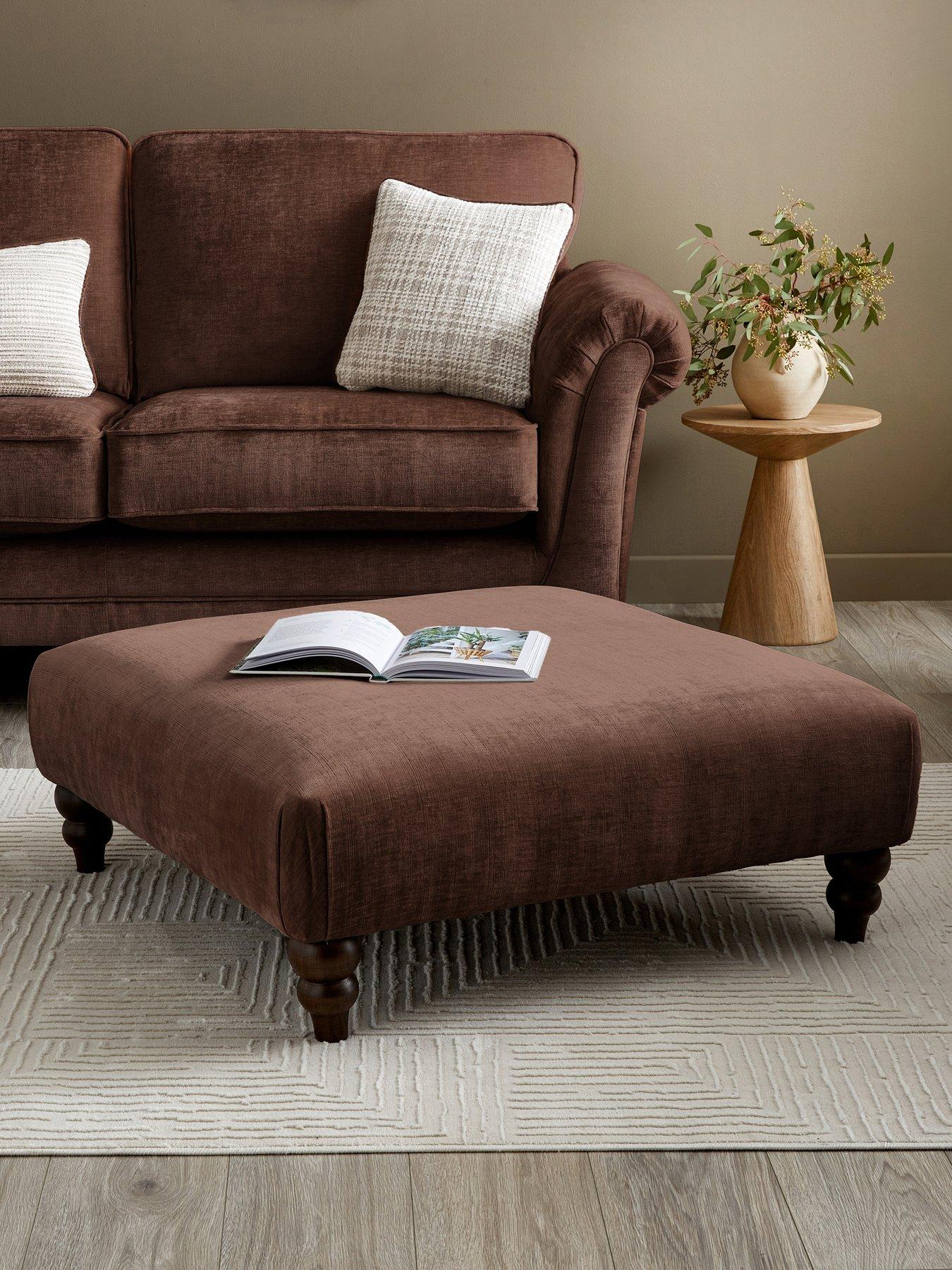 The Very Collection Highgate Fabric Footstool - Made to Order in the UK