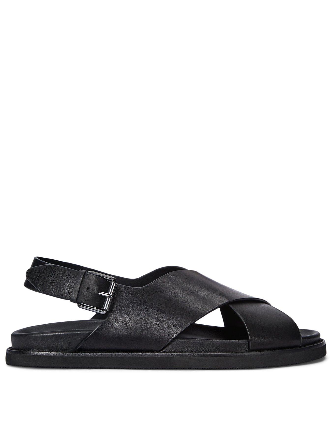 Polo Ralph Lauren Polo Ralph Lauren Zane Leather Sandals - Black
