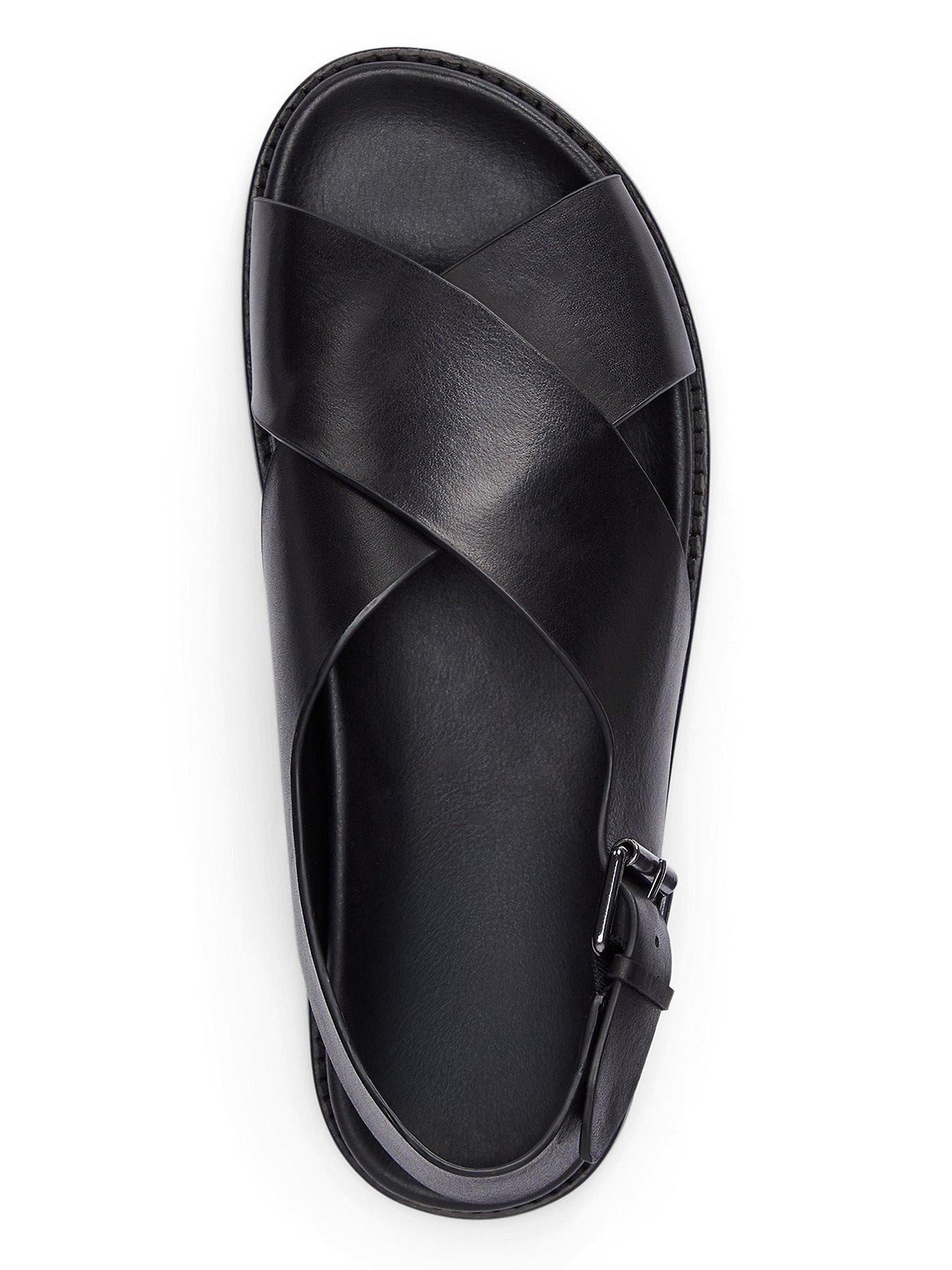 Polo Ralph Lauren Polo Ralph Lauren Zane Leather Sandals - Black | Very ...