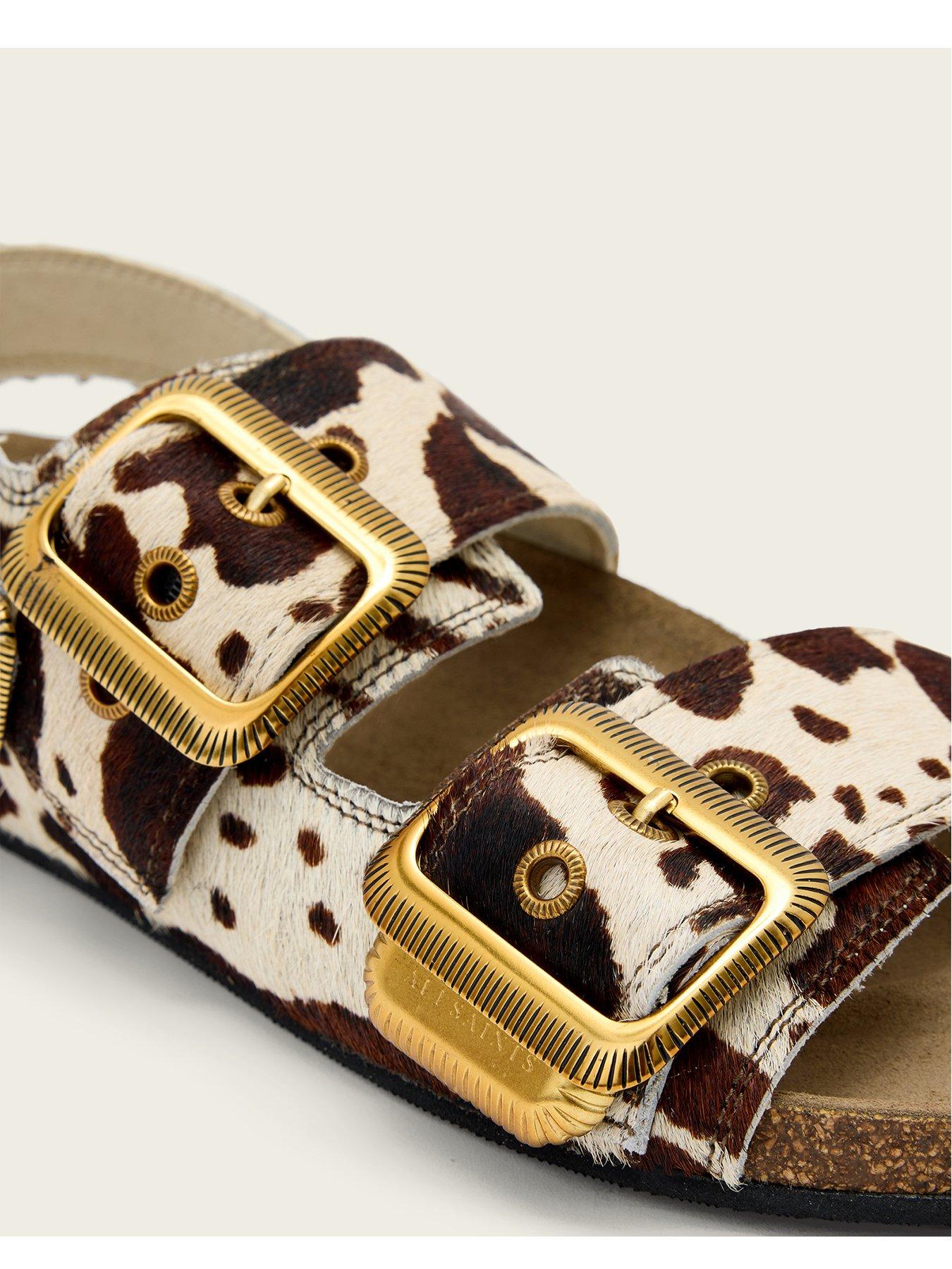 Image 5 of 5 of AllSaints Staffa Sandal - Brown Animal Print