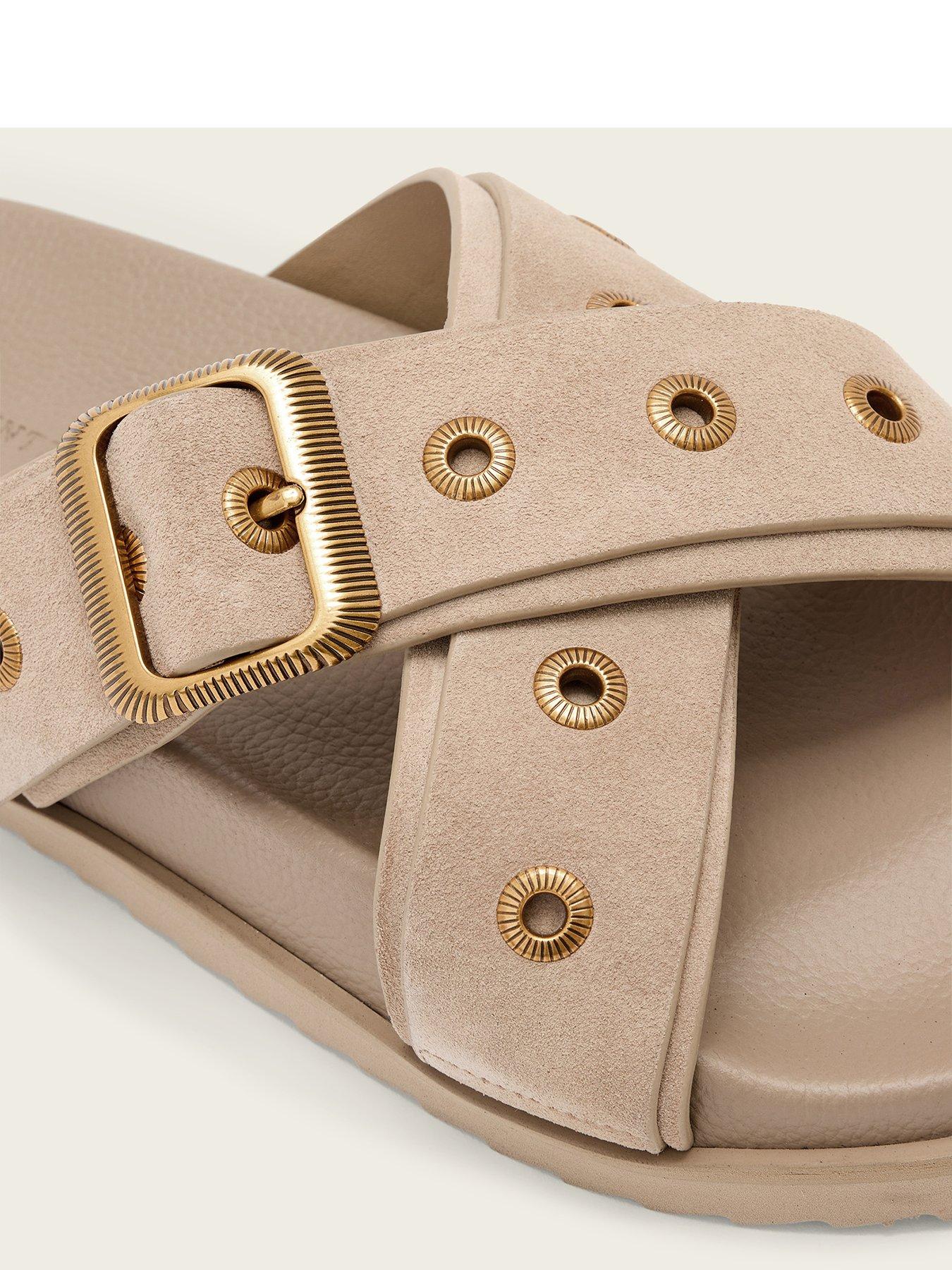 allsaints-suki-western-slider-browndetail