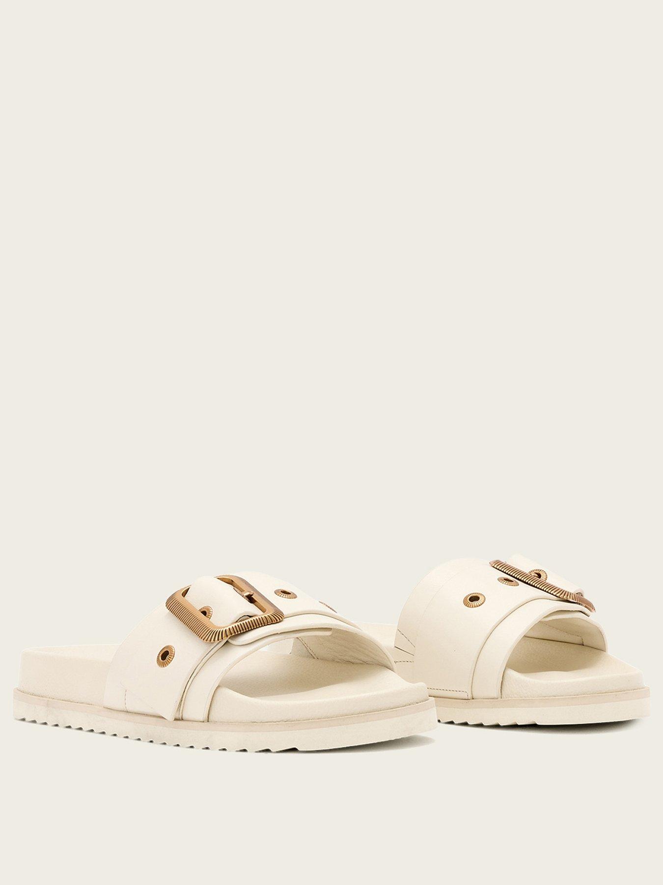 Image 2 of 6 of AllSaints Ellie Western Slider - White