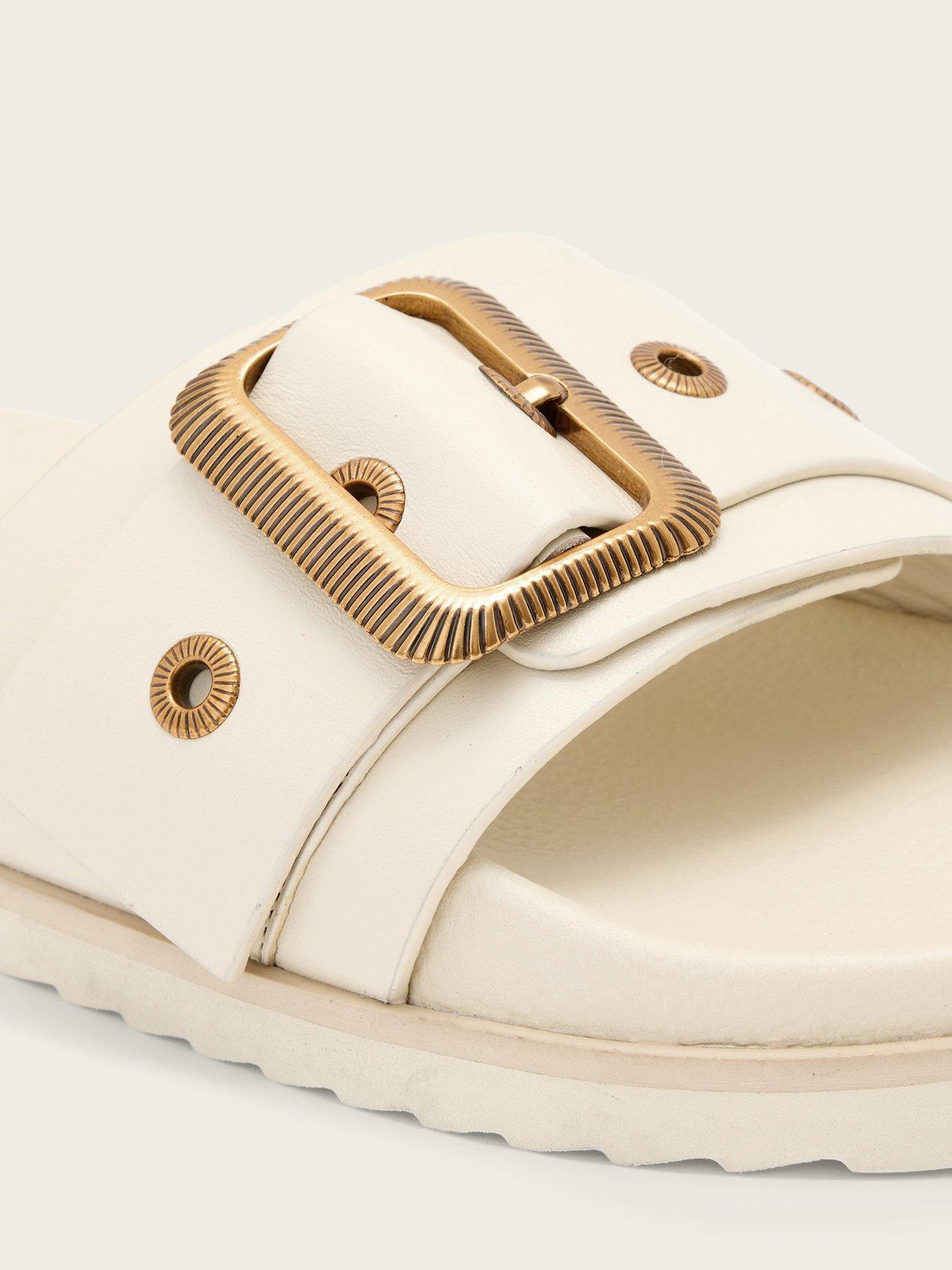 Image 5 of 6 of AllSaints Ellie Western Slider - White
