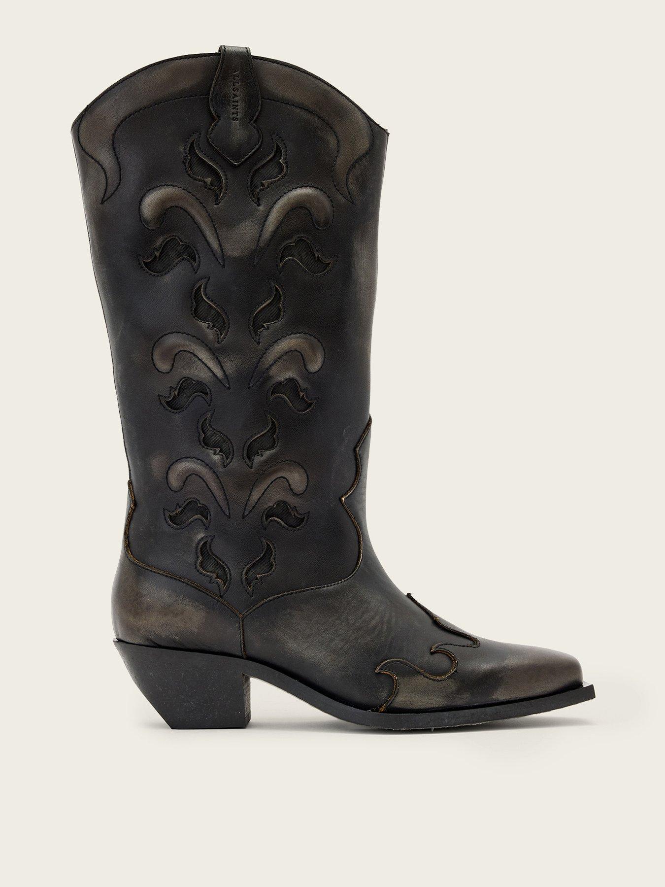 allsaints-dolly-leather-western-boots-brownfront