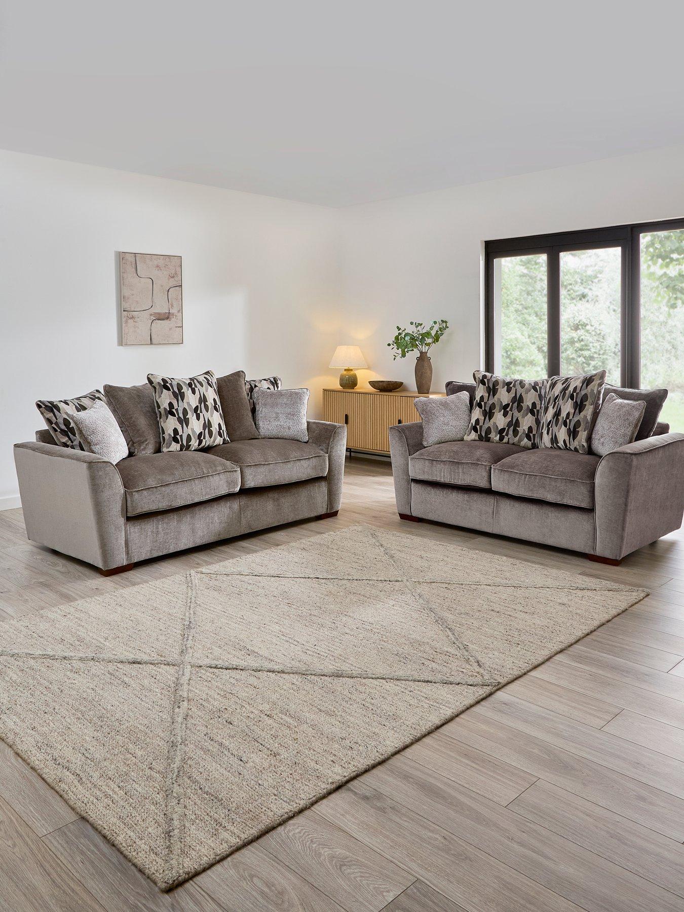 The Very Collection Clover 3 + 2 Seater Scatterback Sofa