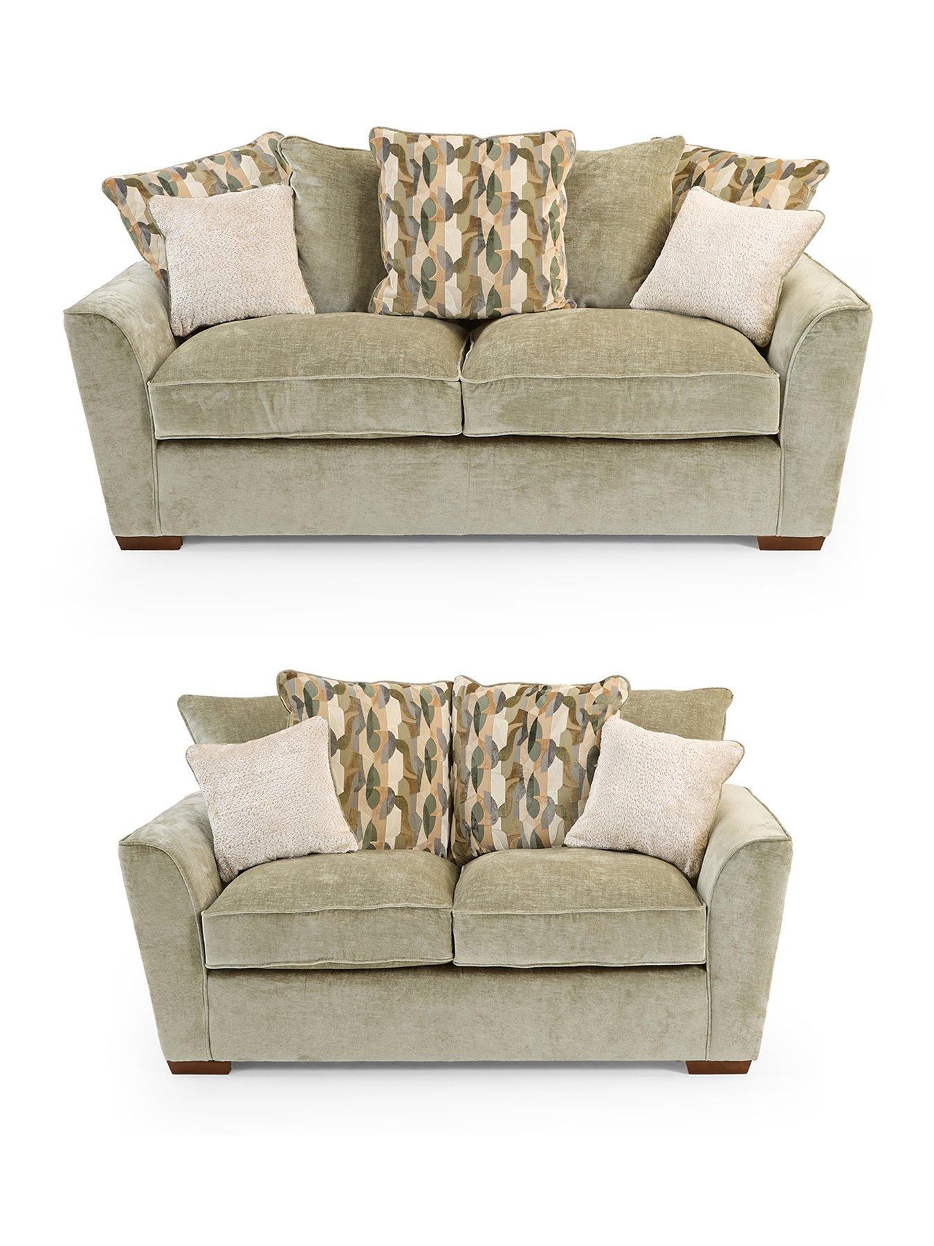 Image 2 of 7 of The Very Collection Clover 3 + 2 Seater Scatterback Sofa