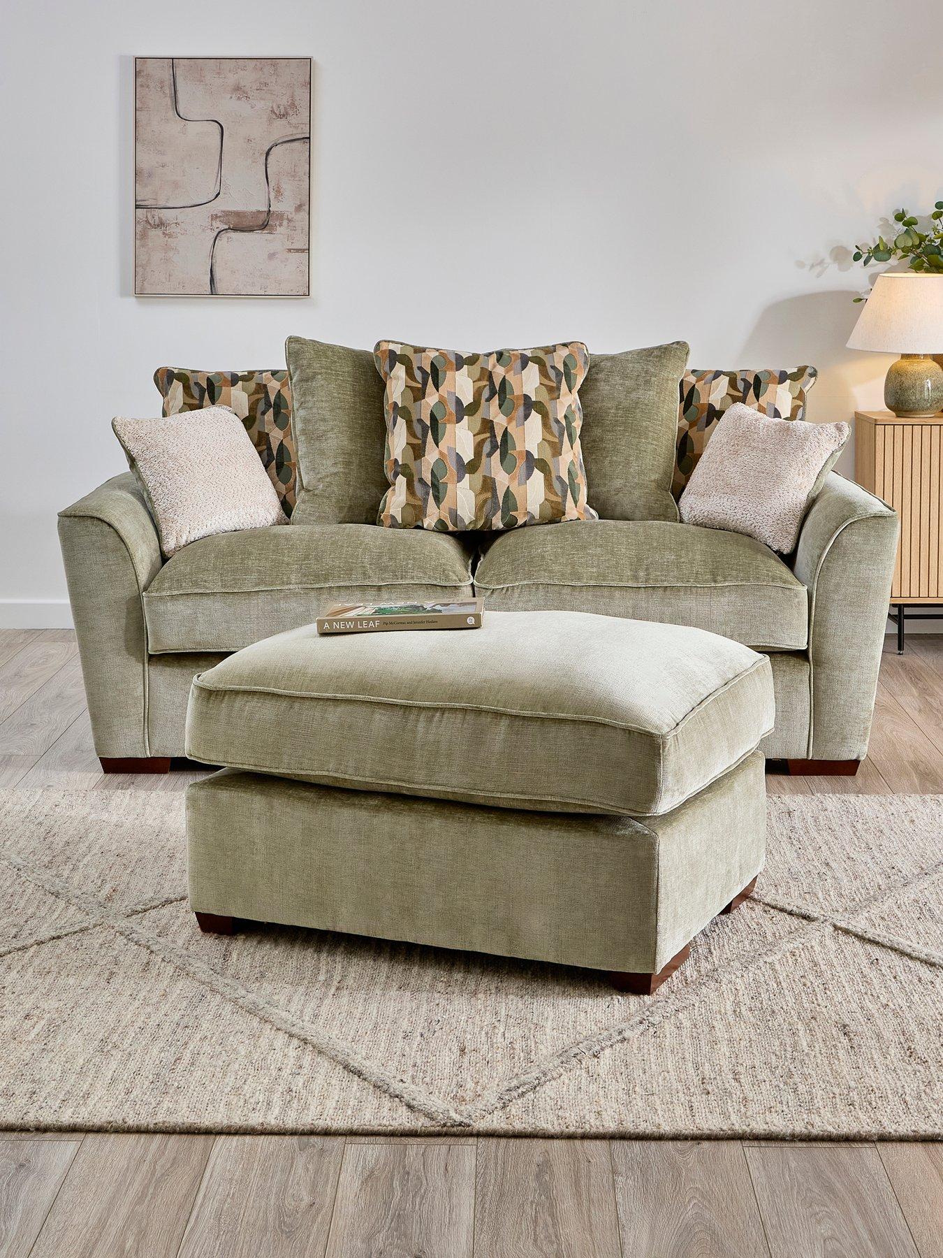 The Very Collection Clover SB 3 Seater + Footstool