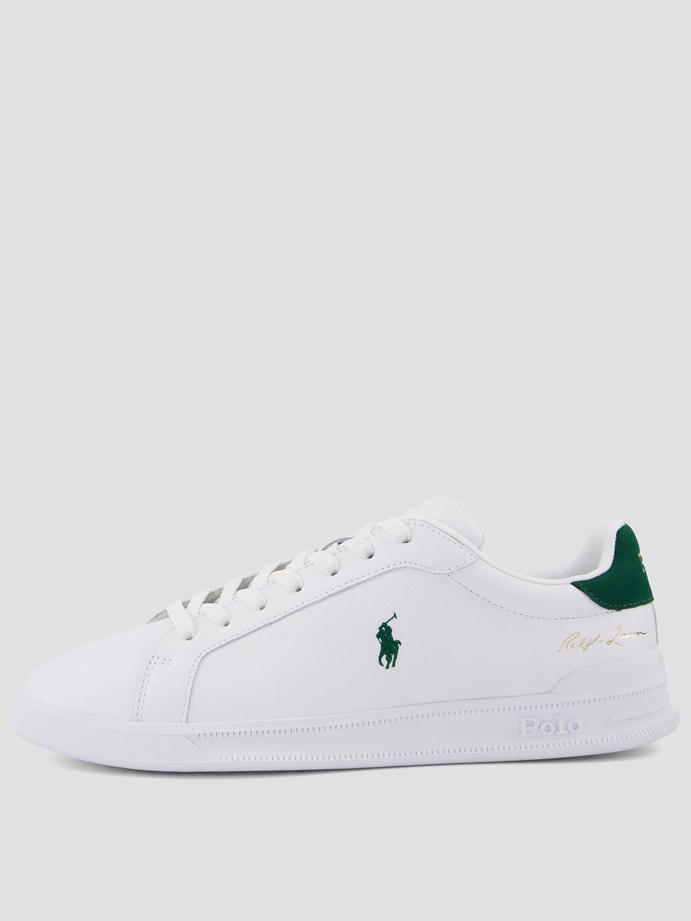 Polo Ralph Lauren Polo Ralph Lauren Heritage Court Signature Leather Sneakers - White