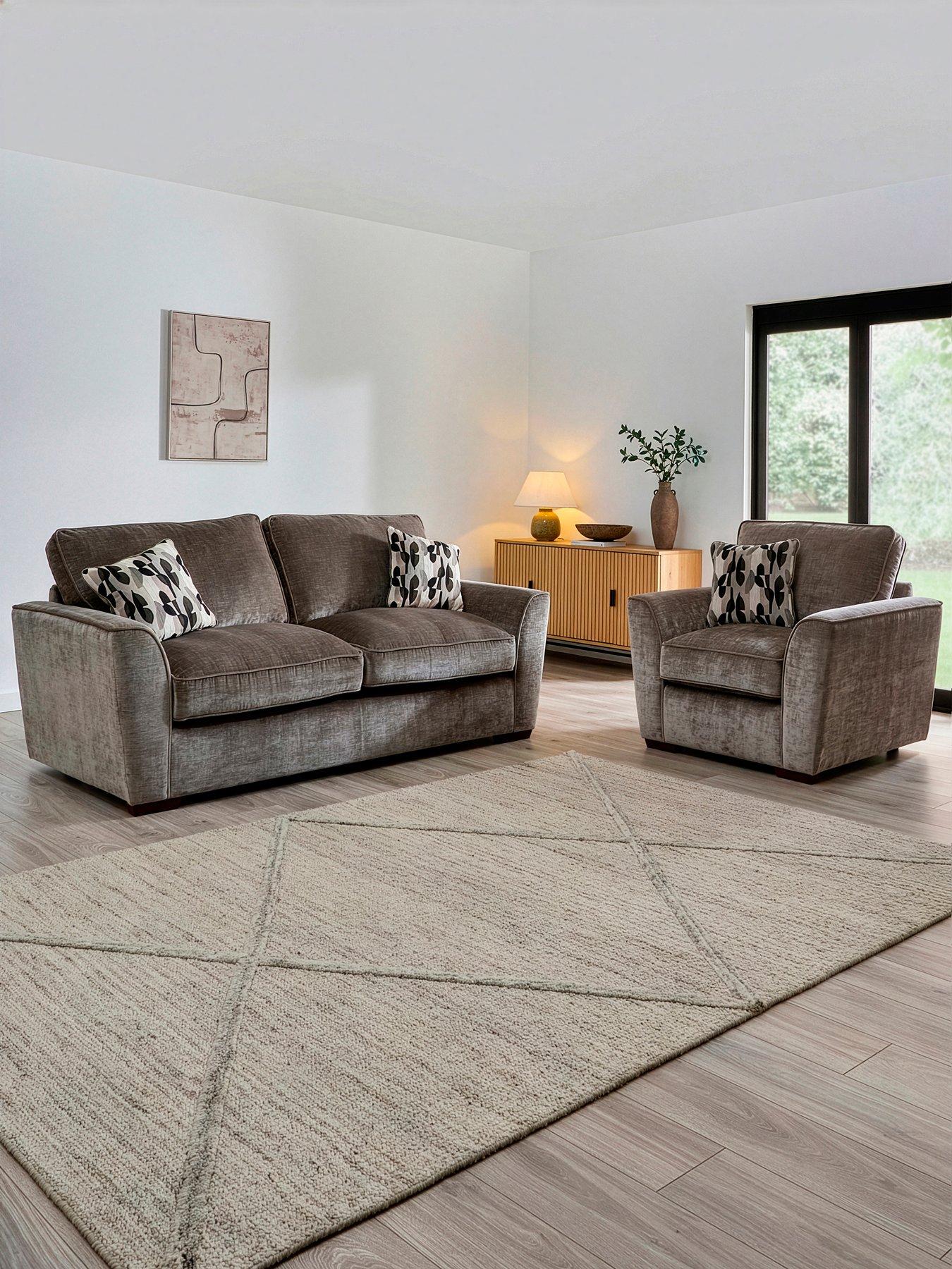 The Very Collection Clover 3 Seater + Chair