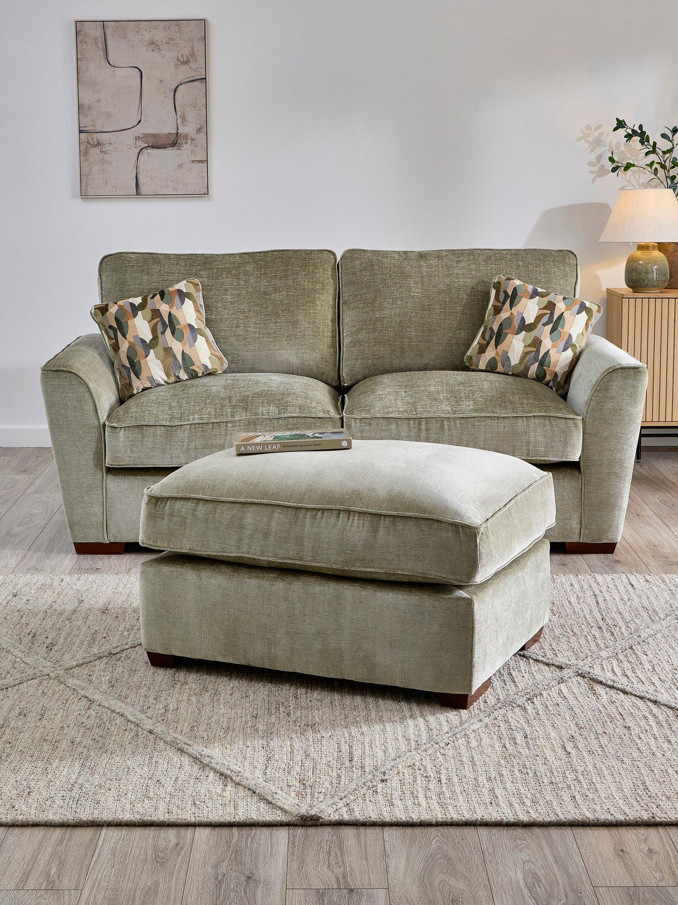 The Very Collection Clover 3 Seater + Footstool