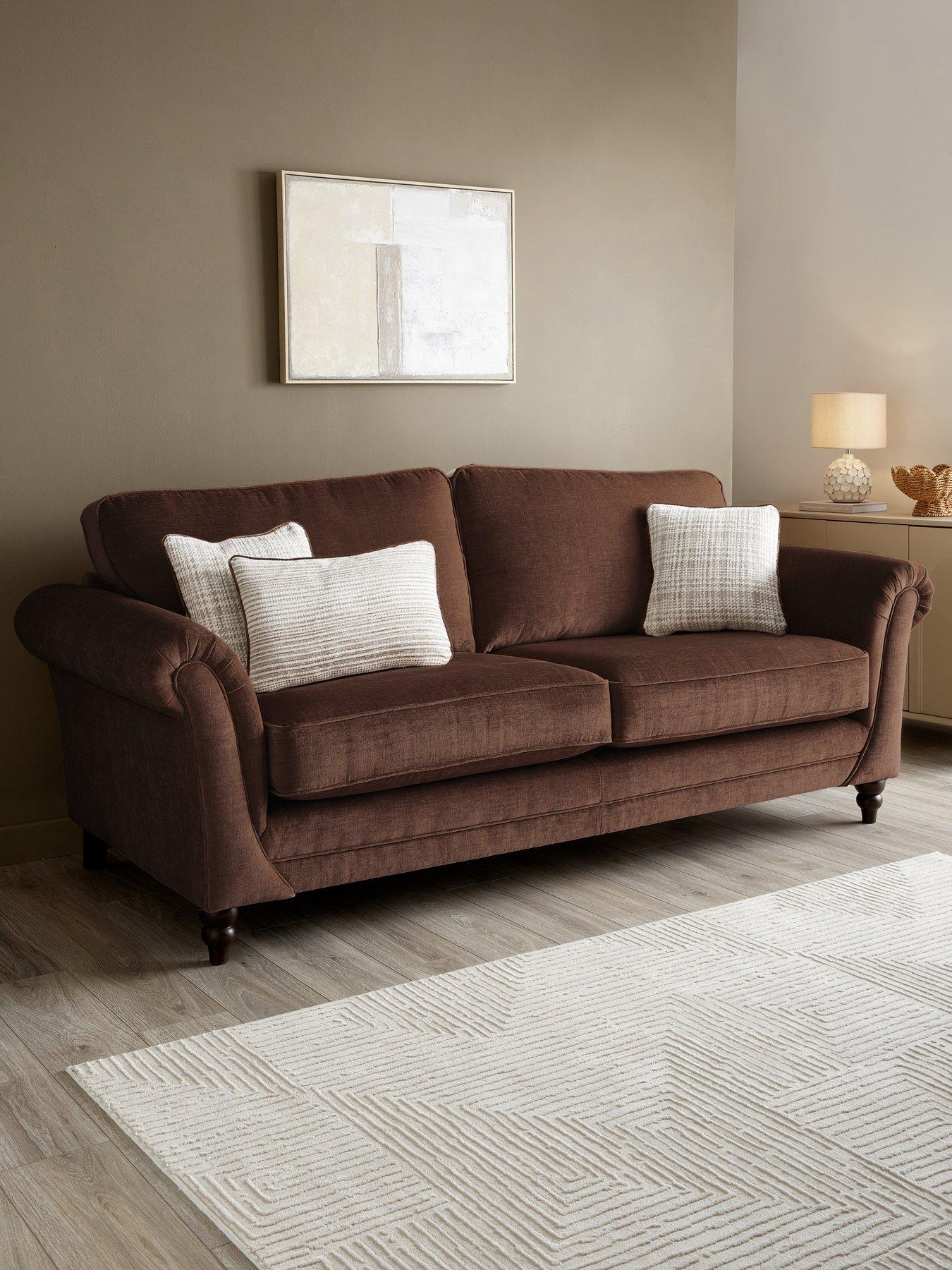 The Very Collection Highgate 4 Seater Fabric Sofa - Made to Order in the UK