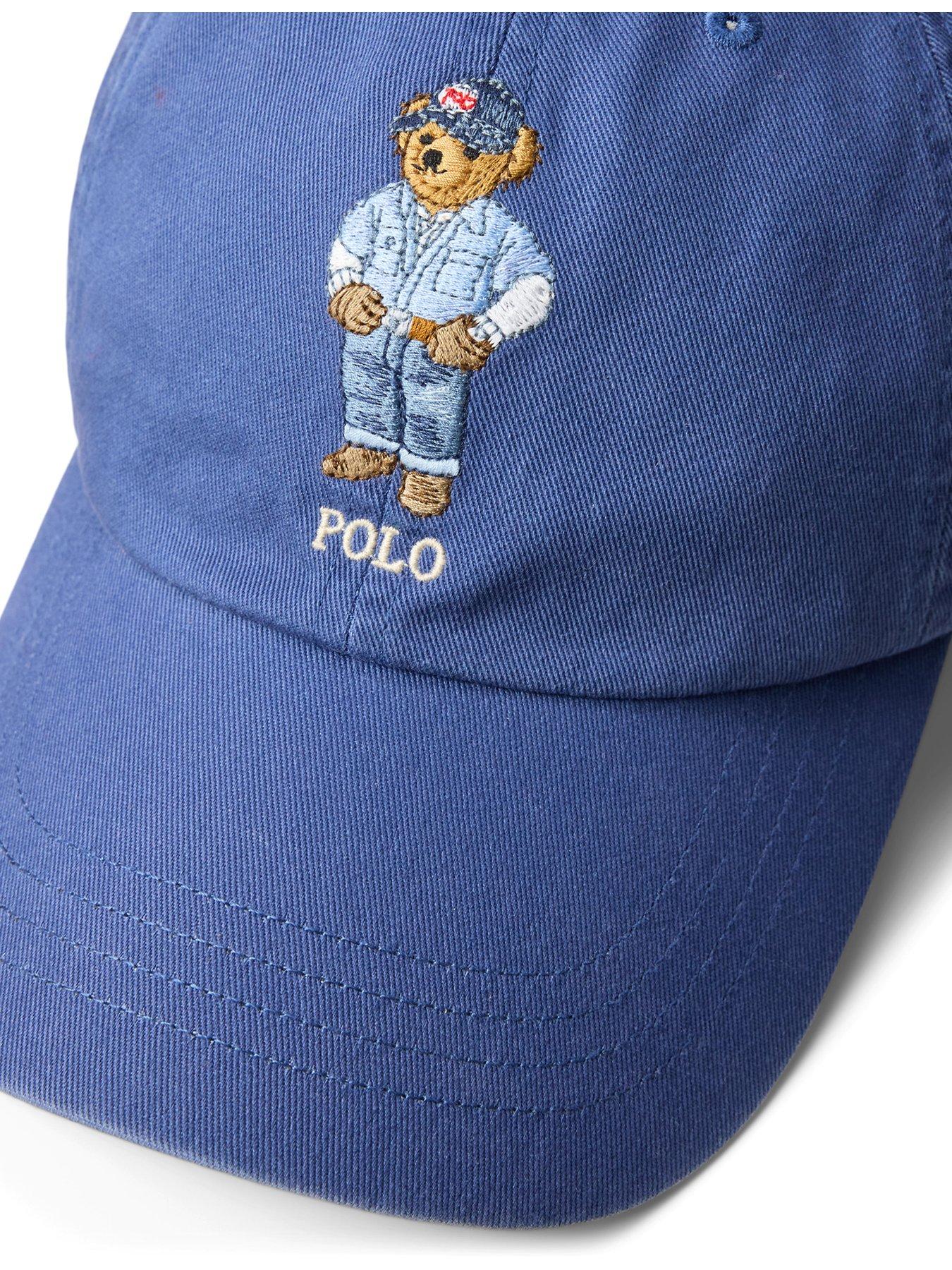 Image 3 of 3 of Polo Ralph Lauren Bear Woven Baseball Cap - Navy