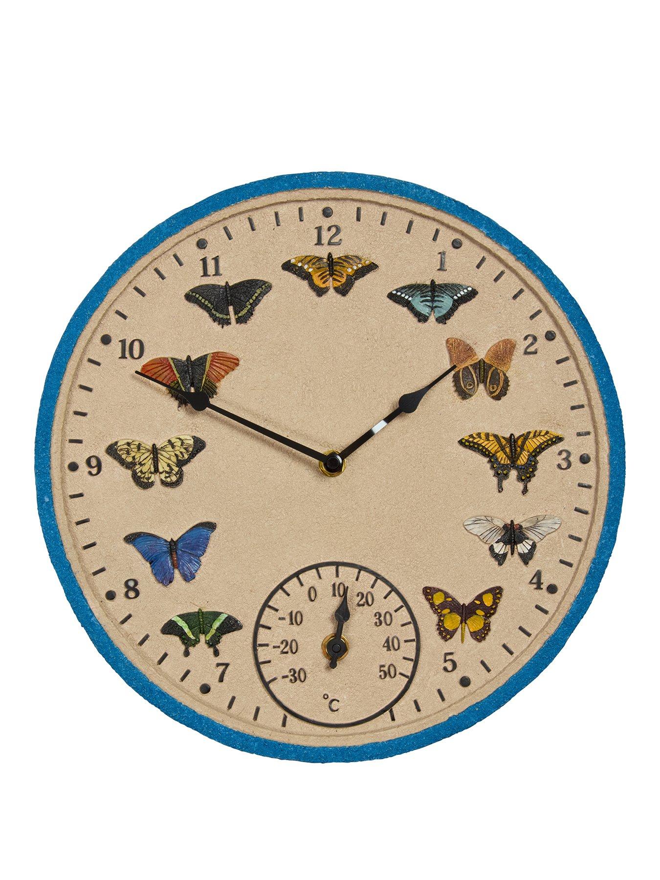 Image 2 of 2 of Smart Garden Butterflies Outdoor Clock