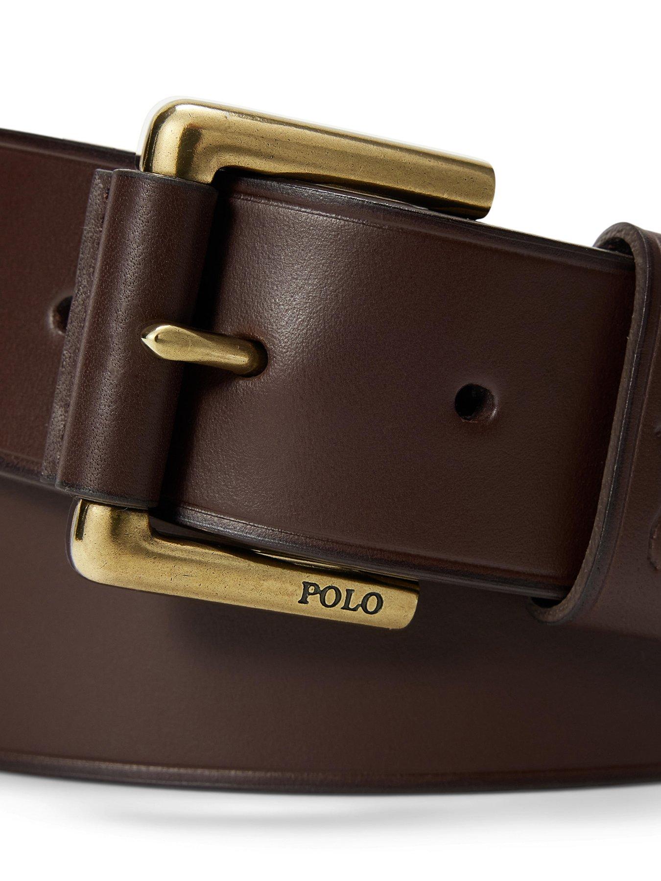 polo-ralph-lauren-smooth-pony-keeper-leather-belt-brownstillFront