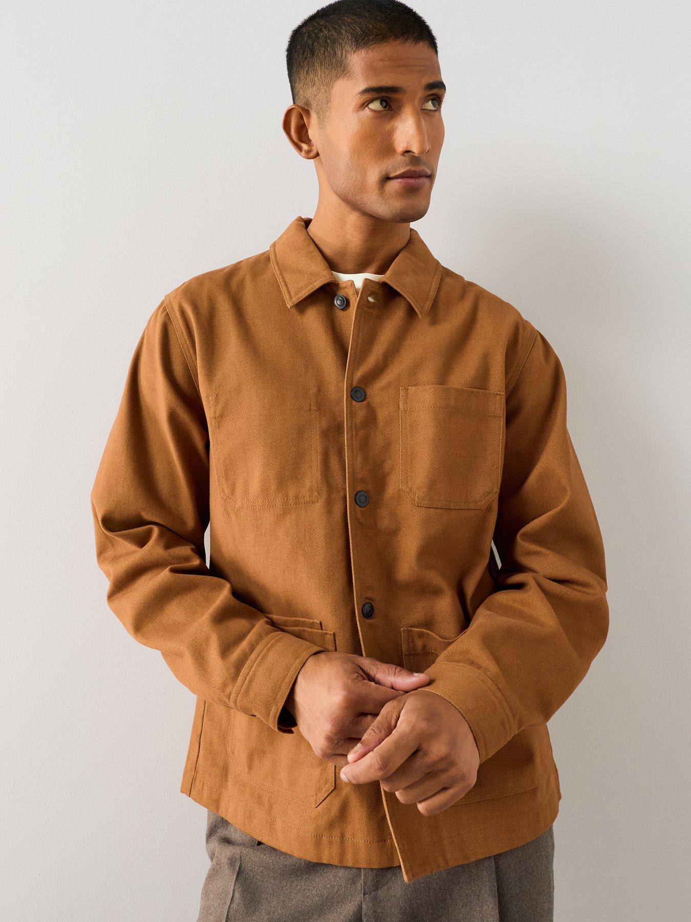 Image 1 of 7 of The Very Collection Twill Chore Jacket - Rust
