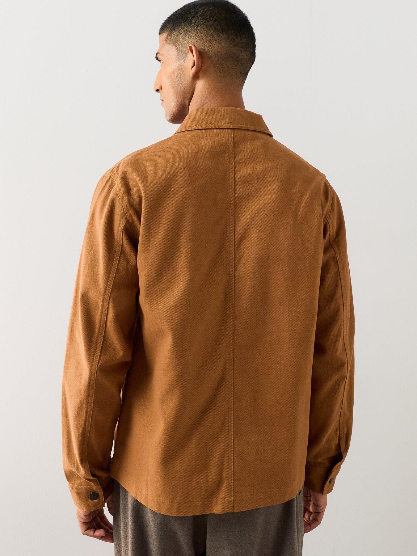 Image 2 of 7 of The Very Collection Twill Chore Jacket - Rust