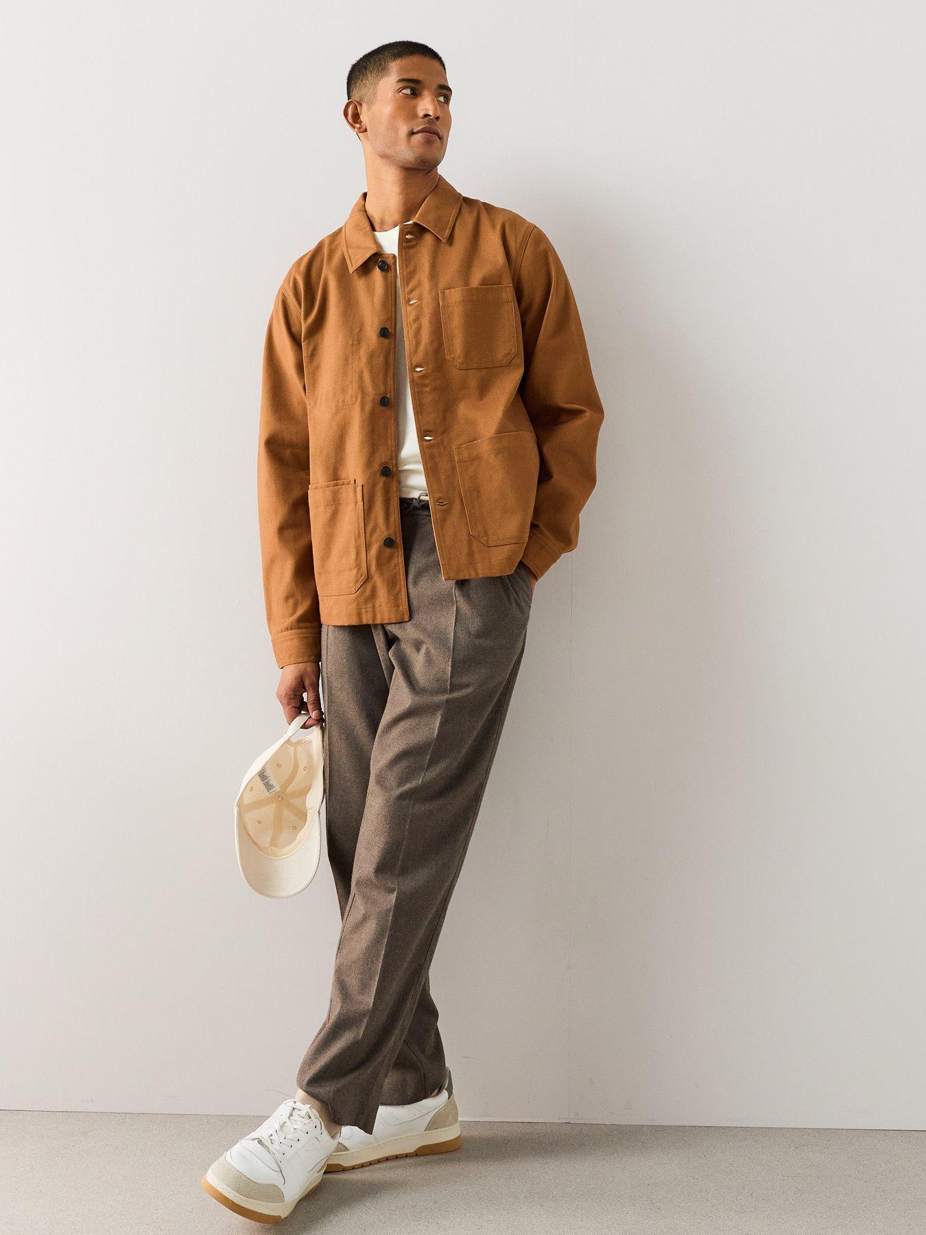 Image 3 of 7 of The Very Collection Twill Chore Jacket - Rust