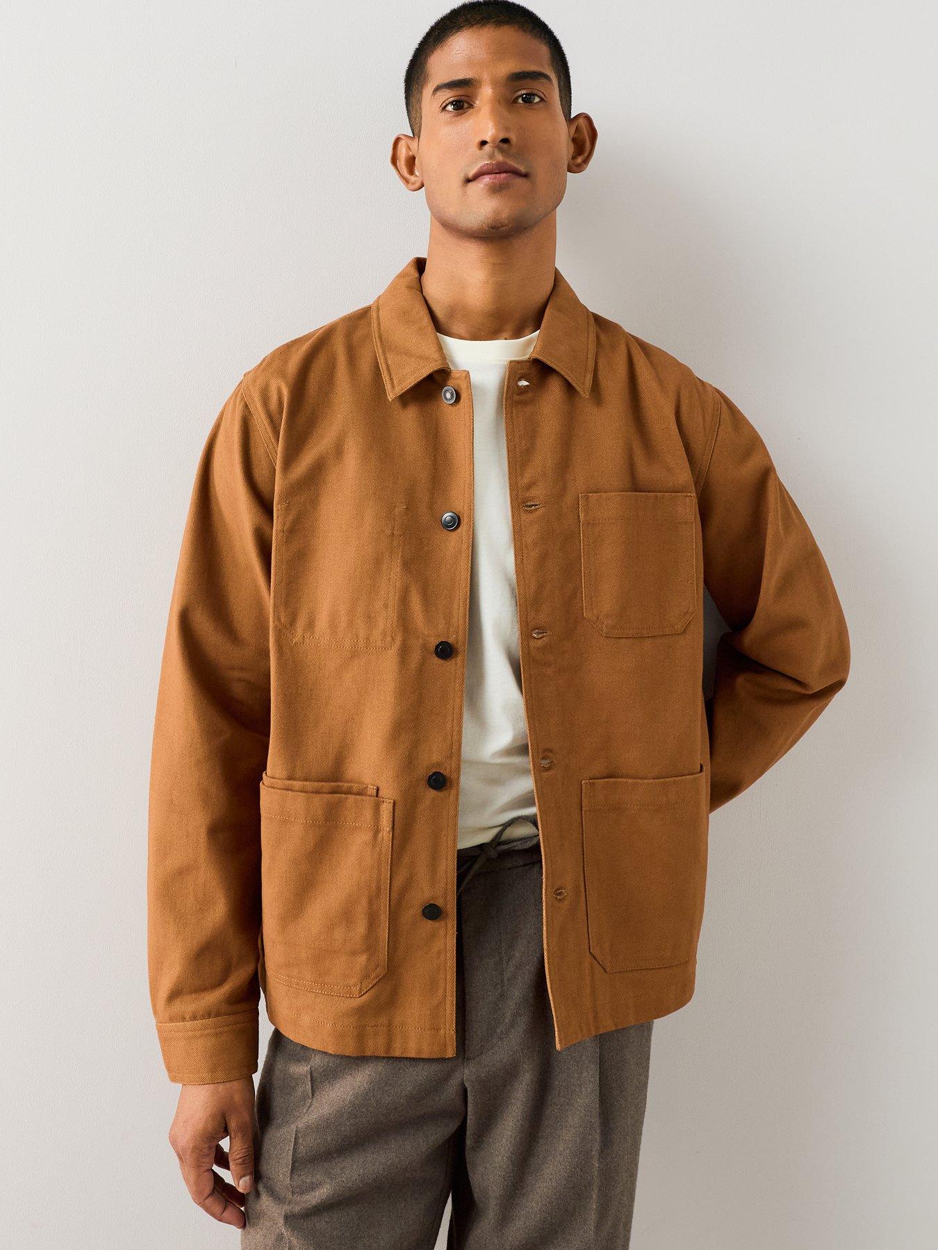 Image 5 of 7 of The Very Collection Twill Chore Jacket - Rust