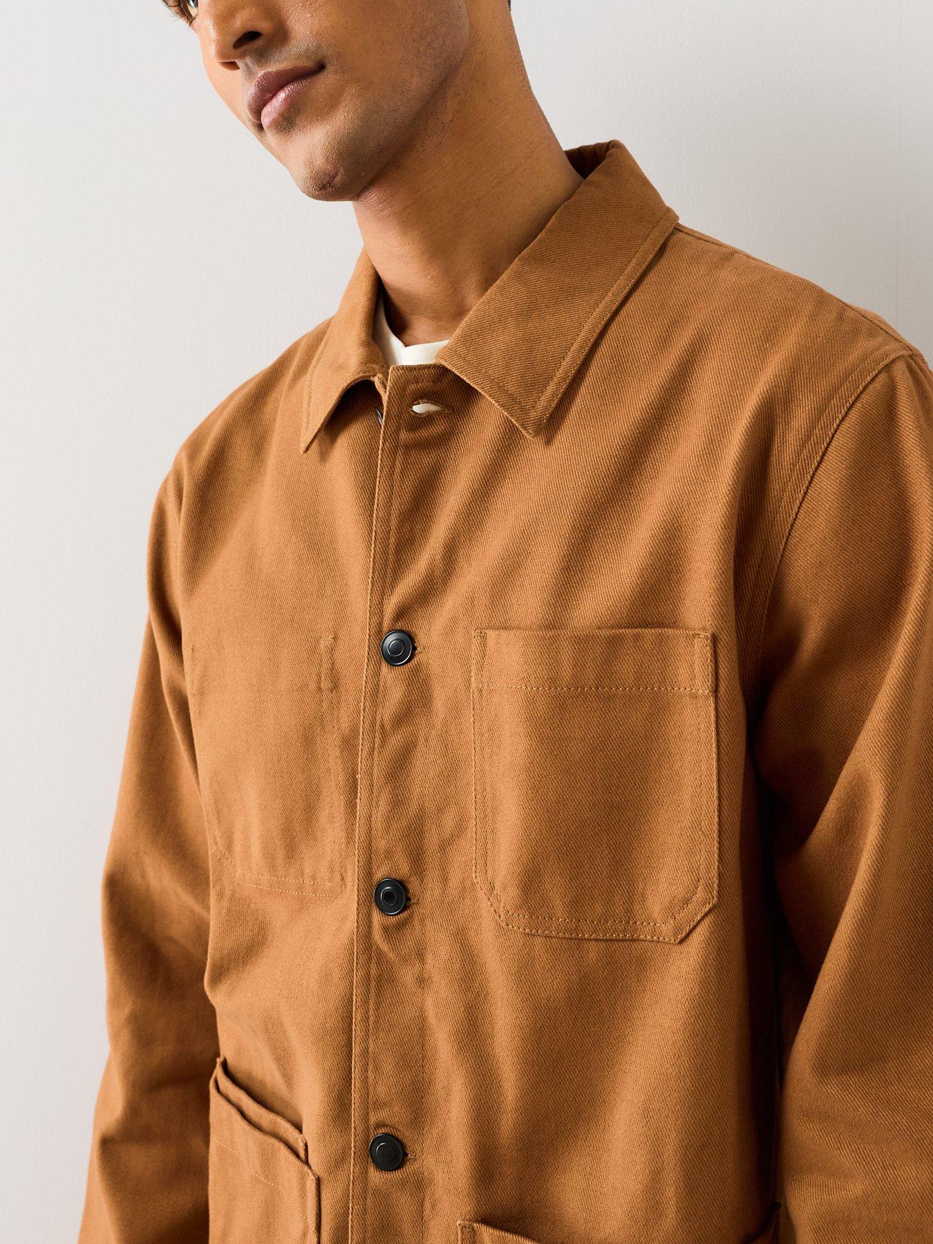 Image 6 of 7 of The Very Collection Twill Chore Jacket - Rust