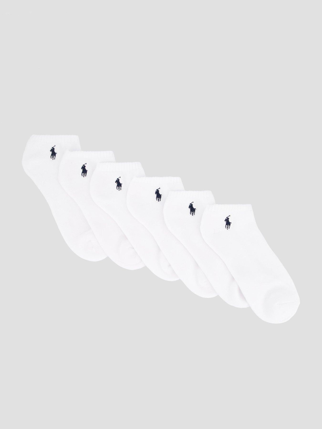 Polo Ralph Lauren Polo Ralph Lauren 6 Pack Crew Sports Socks - White