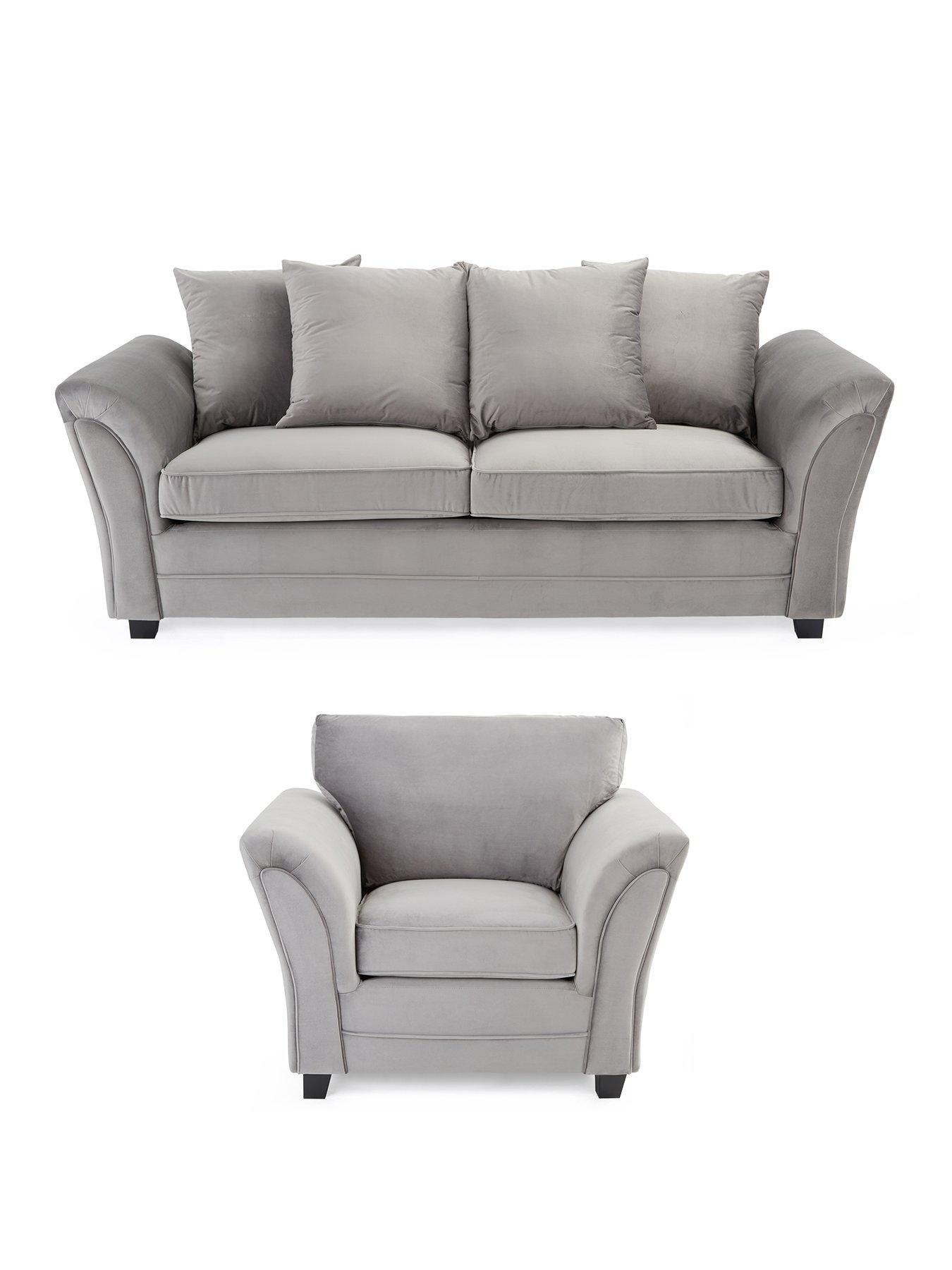 Image 2 of 6 of The Very Collection Leila 3 Seater + Chair