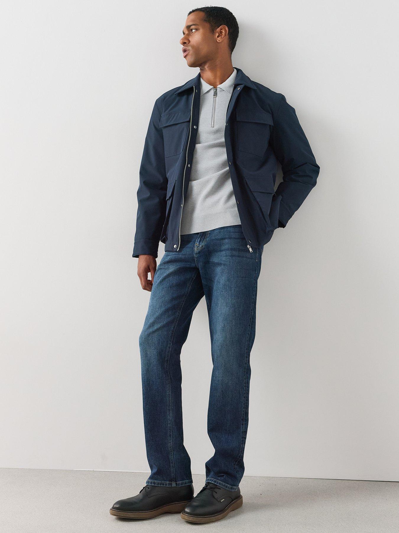 Image 3 of 7 of The Very Collection Full Pocket Padded Jacket - Navy