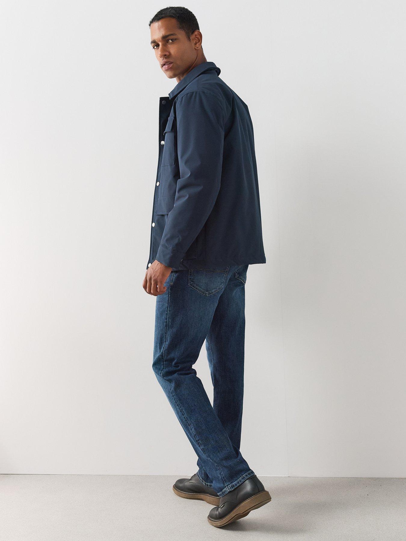 Image 5 of 7 of The Very Collection Full Pocket Padded Jacket - Navy