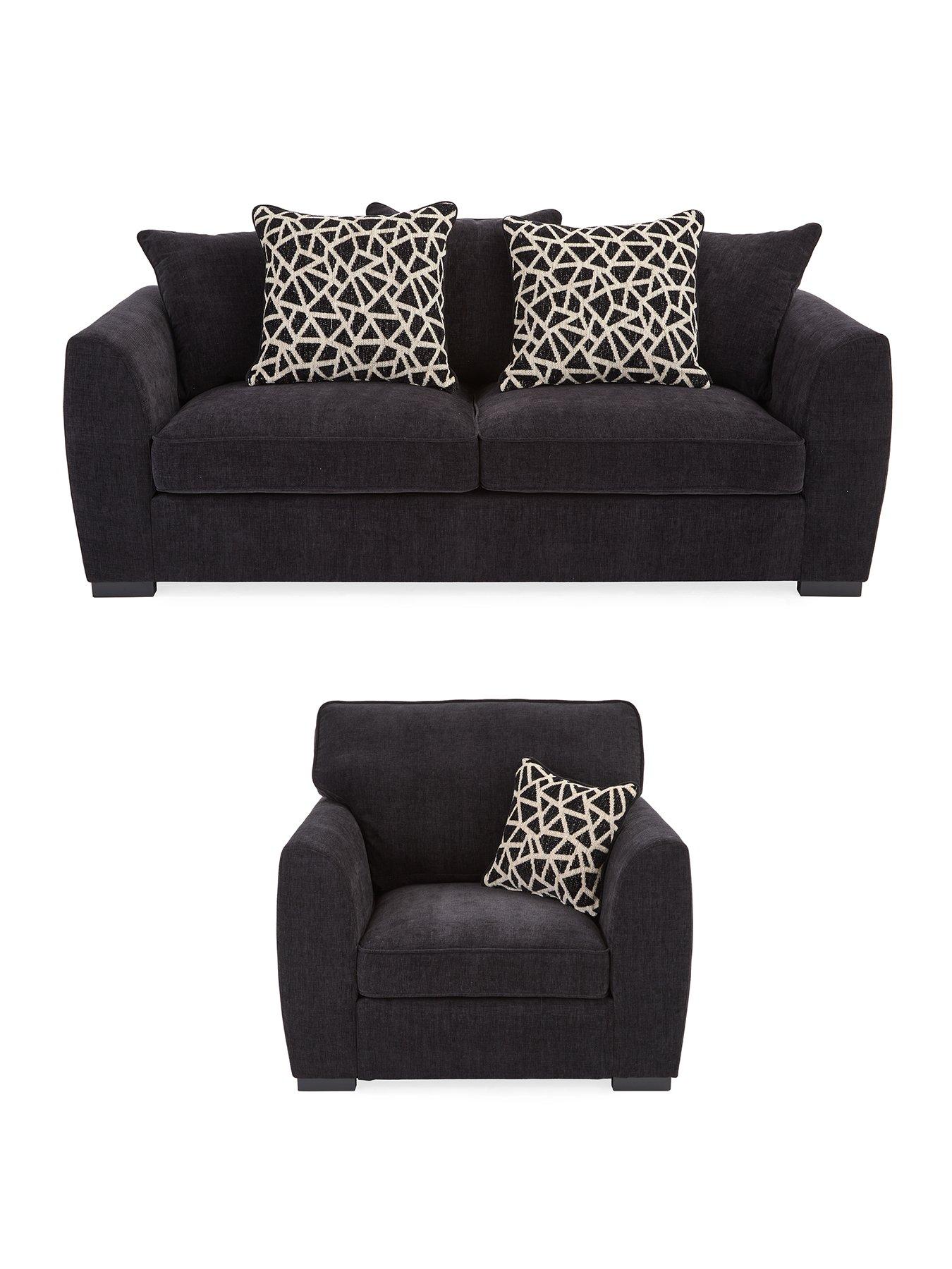 Image 1 of 5 of The Very Collection Payton 3 Seater + Chair