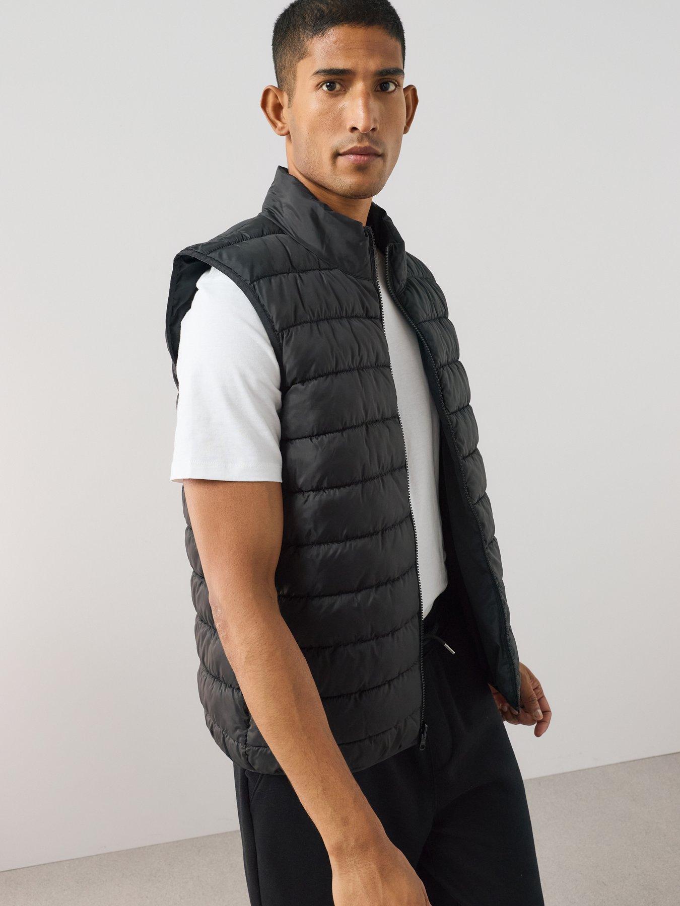 Image 6 of 7 of The Very Collection Reversible Shower Resistant Padded Gilet - Black