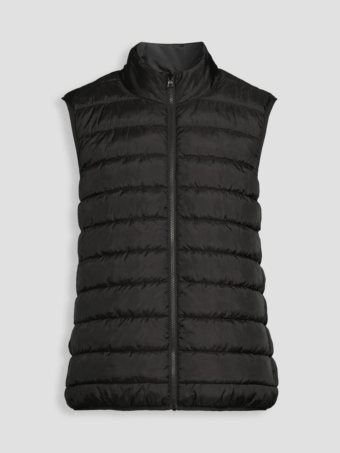 Image 7 of 7 of The Very Collection Reversible Shower Resistant Padded Gilet - Black