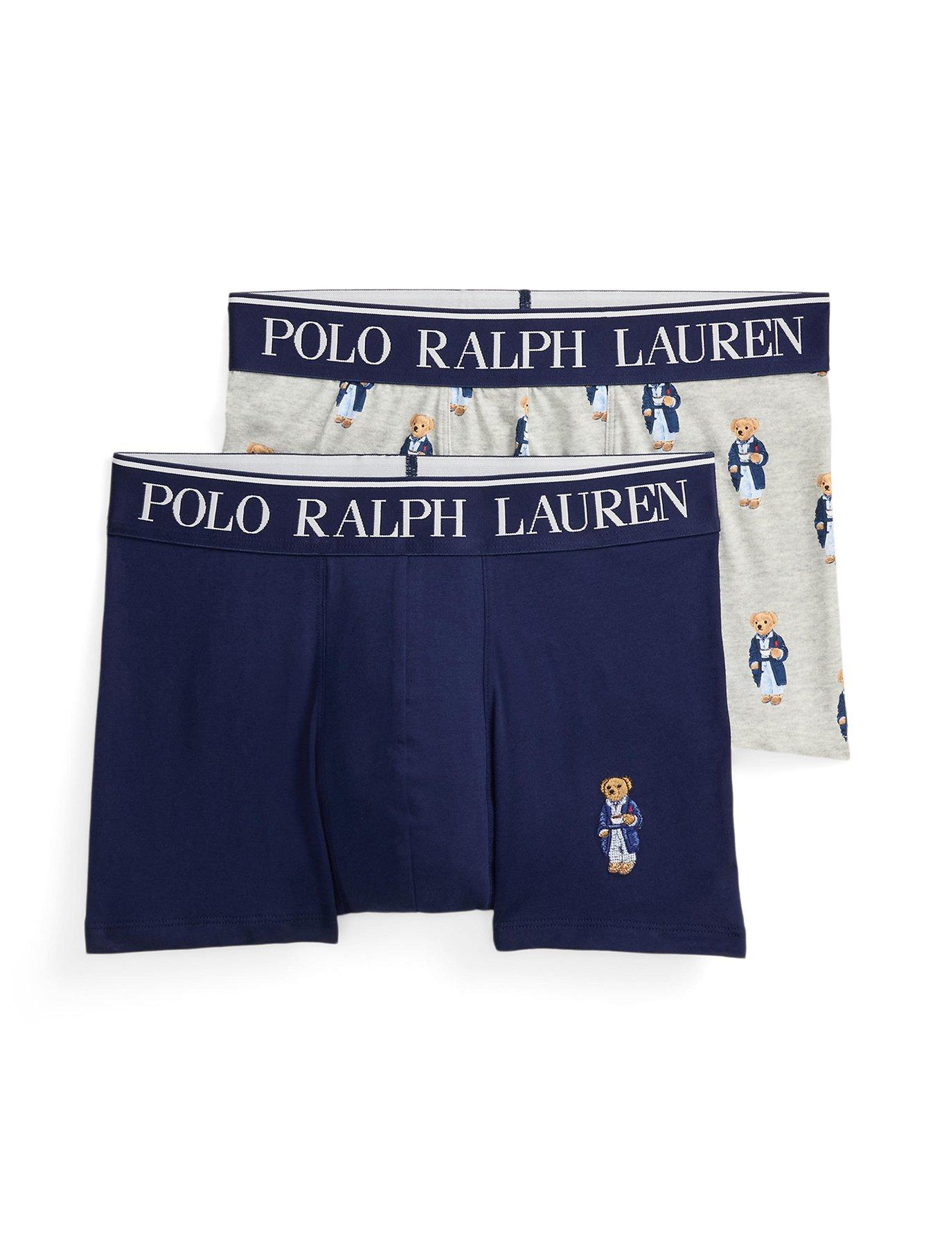 Image 1 of 3 of Polo Ralph Lauren 2 Pack Plain / Bear Trunks - Assorted