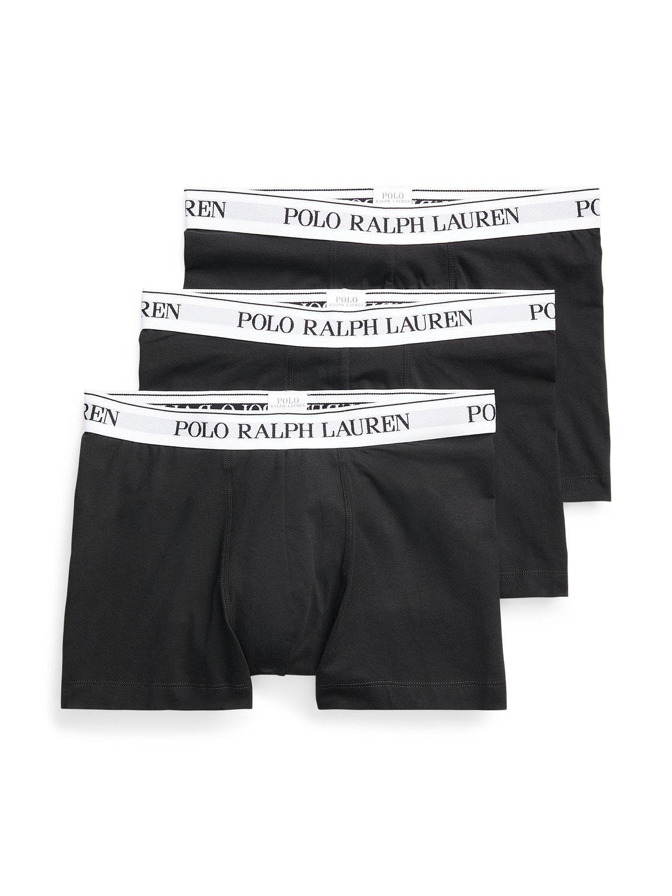 Polo Ralph Lauren Polo Ralph Lauren Classic 3 Pack Trunks - Black/White