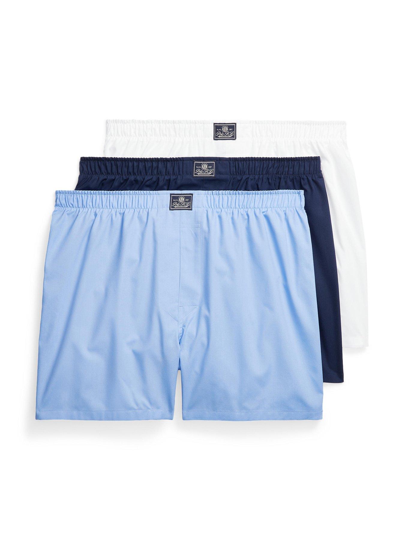 Image 1 of 4 of Polo Ralph Lauren 3 Pack Woven Boxers - Assorted