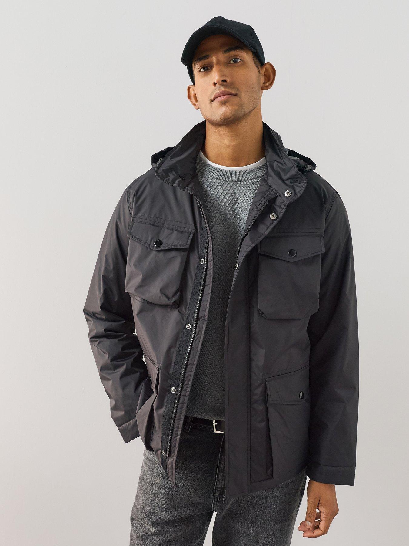 The Very Collection Showerproof 4 Pocket Jacket - Black