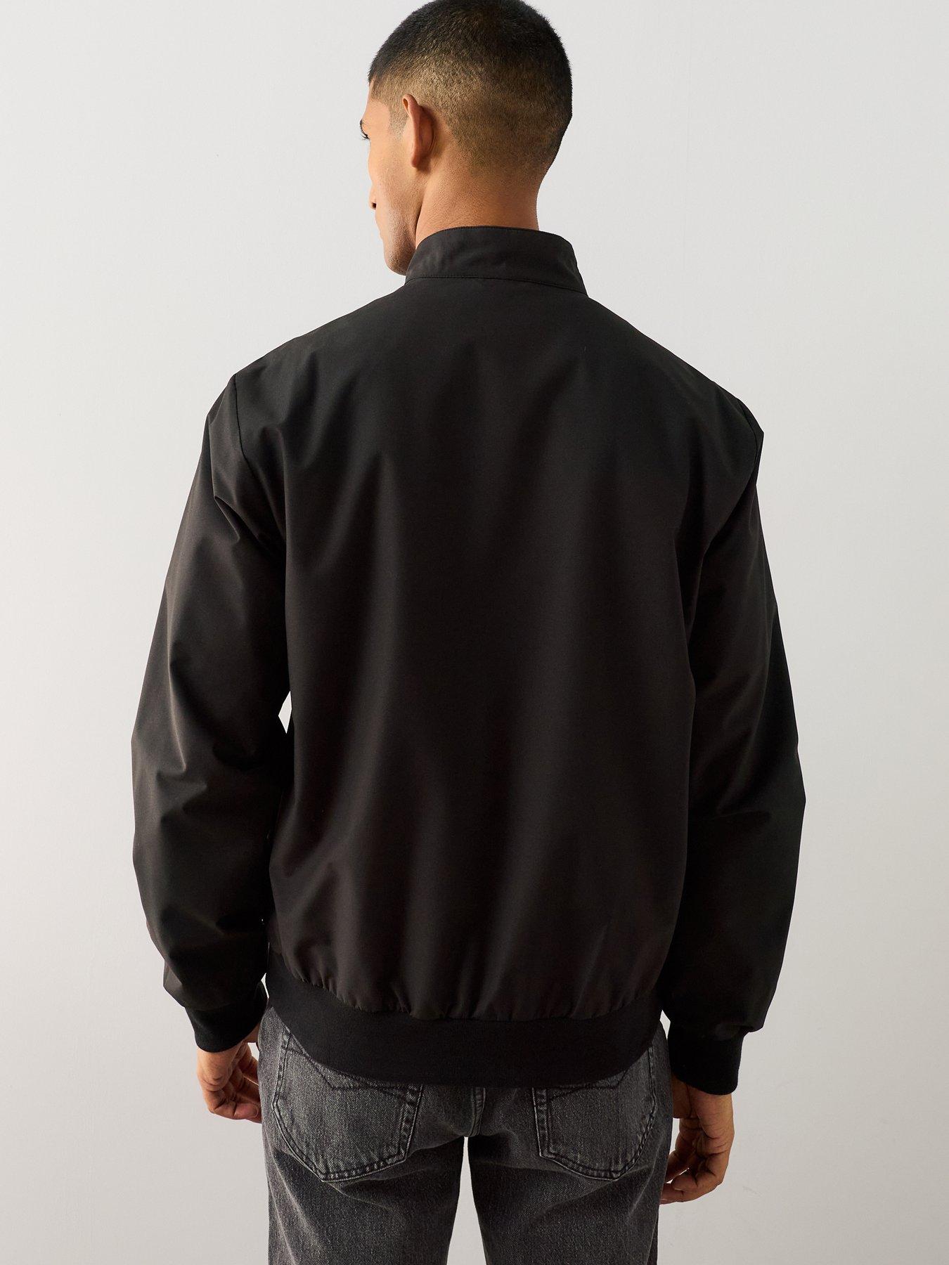 Image 2 of 7 of The Very Collection Essentials Shower Resistant Harrington Jacket - Black