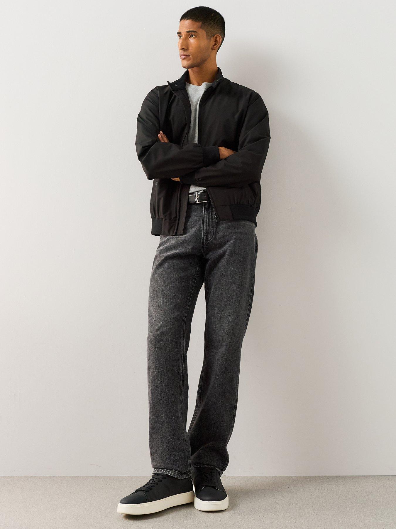 Image 3 of 7 of The Very Collection Essentials Shower Resistant Harrington Jacket - Black