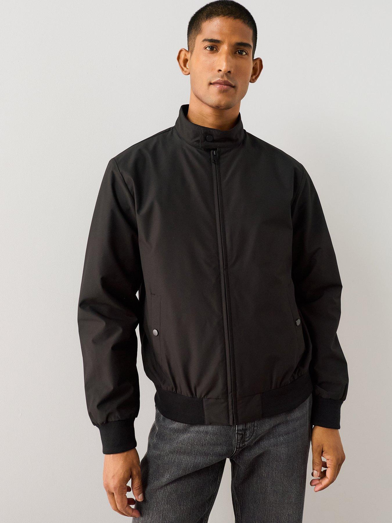 Image 5 of 7 of The Very Collection Essentials Shower Resistant Harrington Jacket - Black