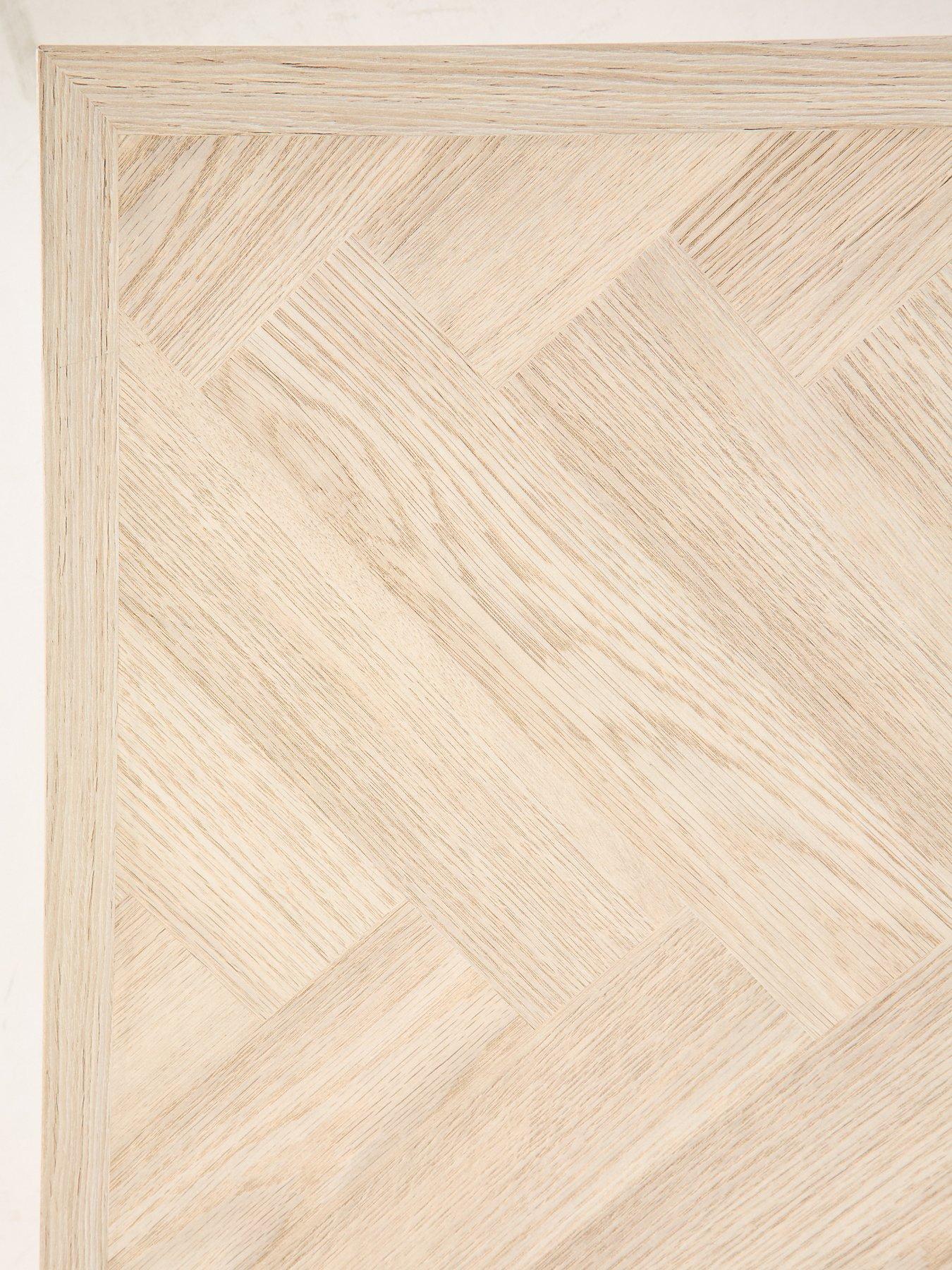 Image 5 of 5 of The Very Collection Kaia Chevron 160cm Dining Bench Set With Black Legs
