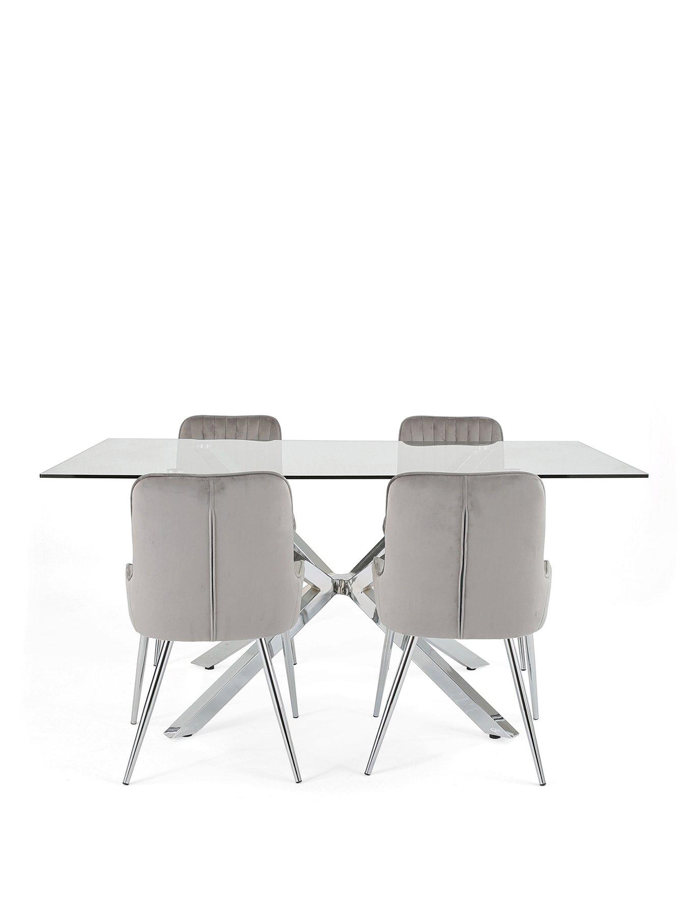 the-very-collection-chopstick-chrome-160cm-rectangular-dining-table-4-alisha-greychrome-chairsstillFront