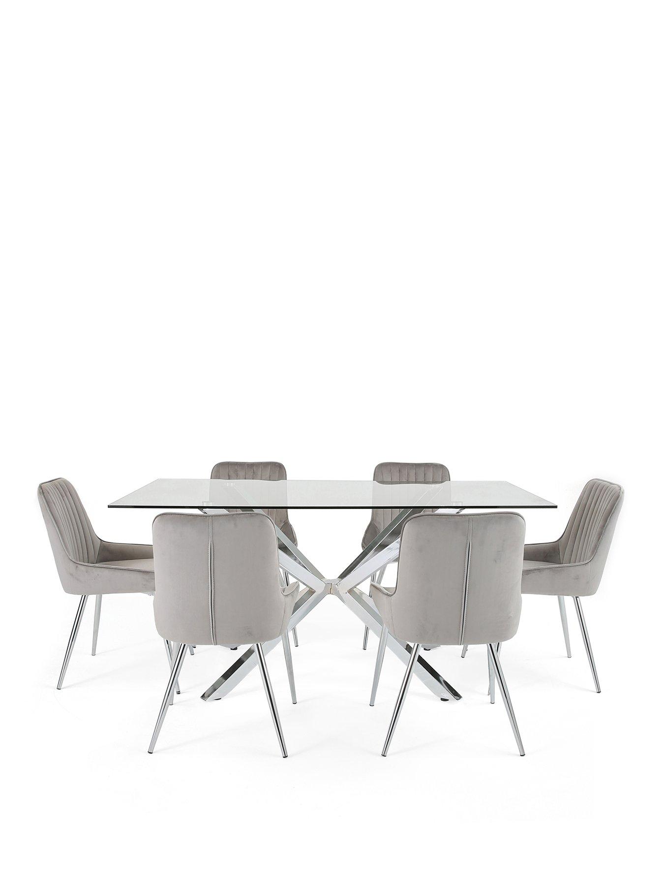 the-very-collection-chopstick-chrome-160cm-rectangular-dining-table-6-alisha-greychrome-chairsstillFront