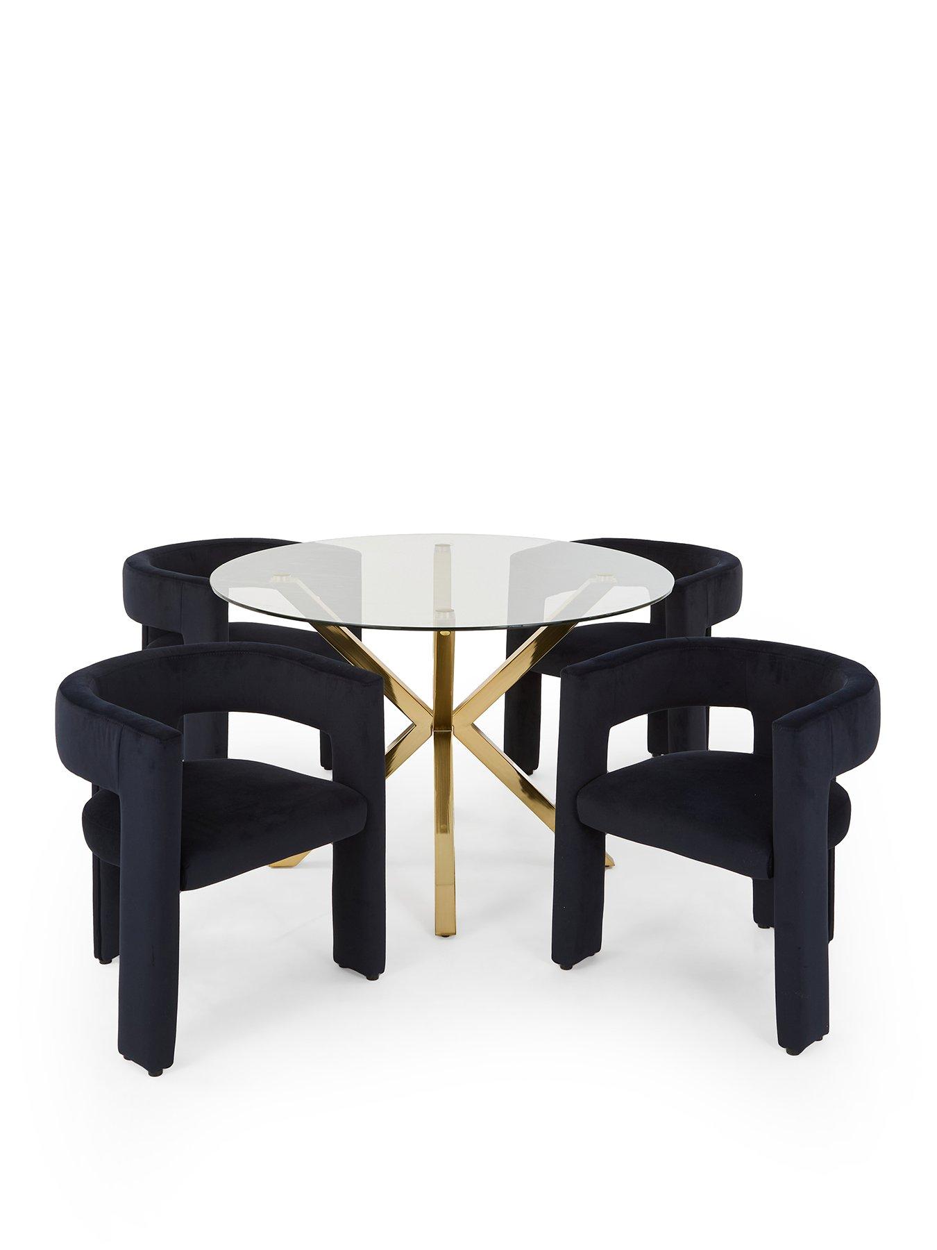 the-very-collection-chopstick-120cm-brass-dining-table-4-nell-navy-dining-chairsstillFront